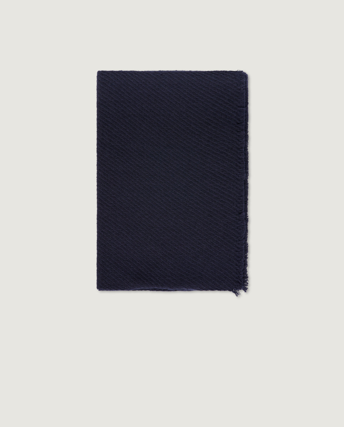 Twill Cashmere Shawl - Donkerblauw