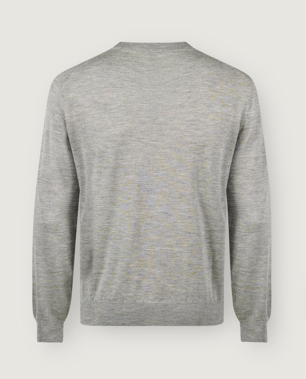 Cashmere Ronde Hals Trui - Lichtgrijs