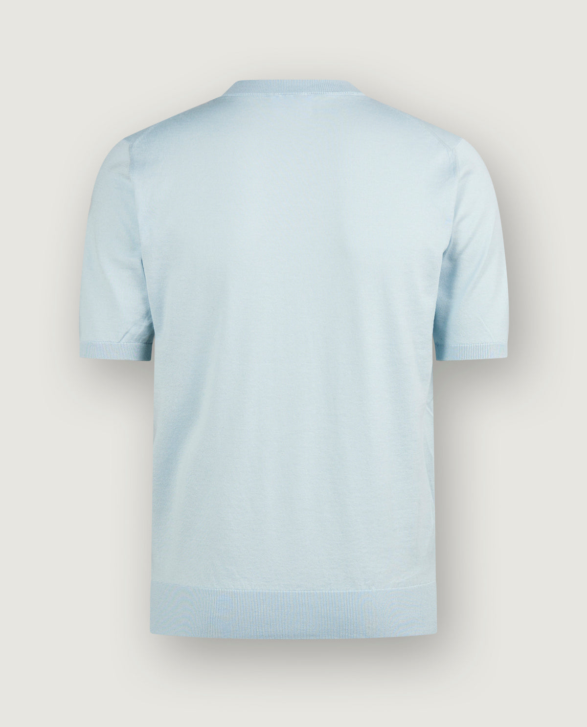Katoen Cashmere T-Shirt - Lichtblauw