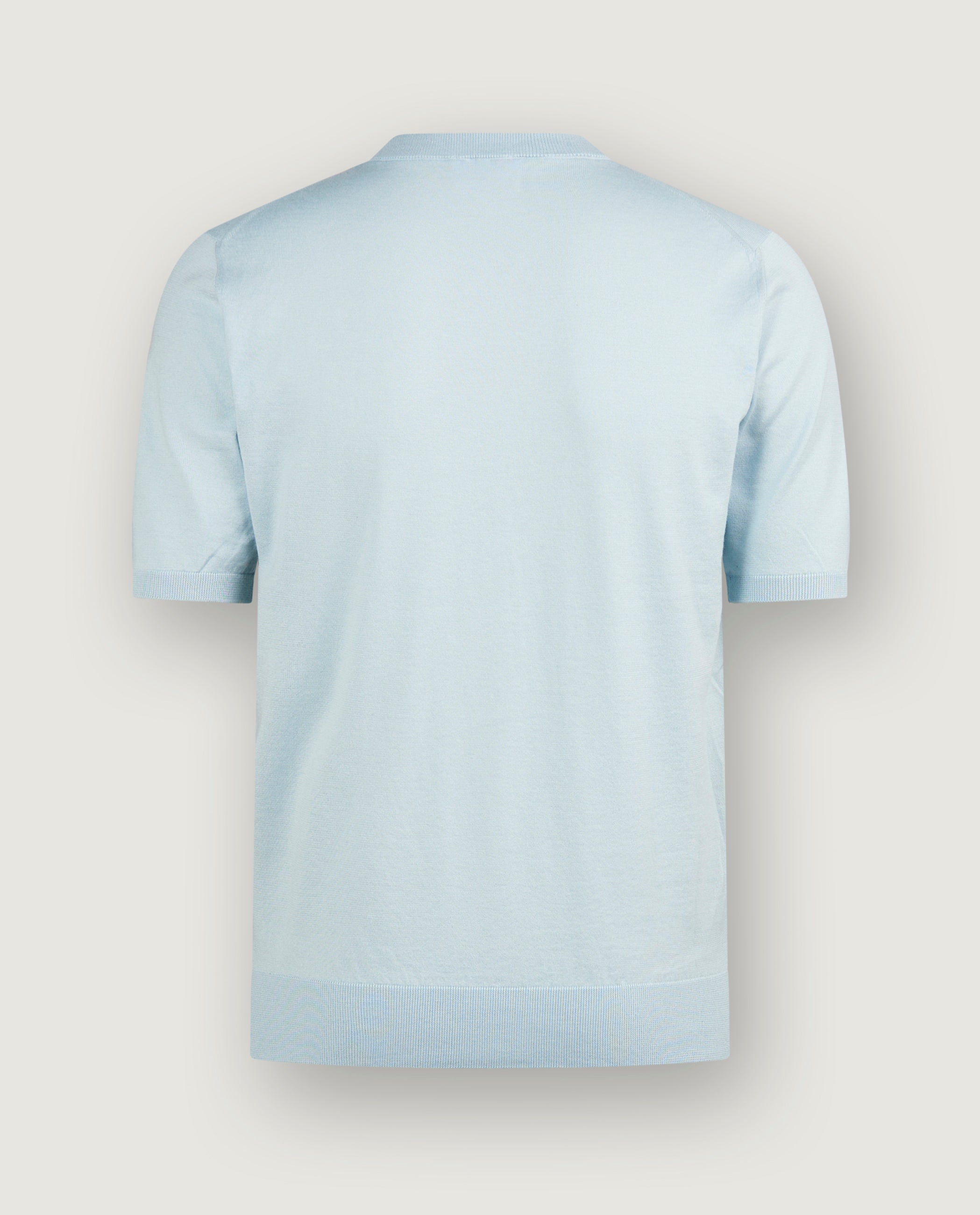 Katoen Cashmere T-Shirt - Lichtblauw
