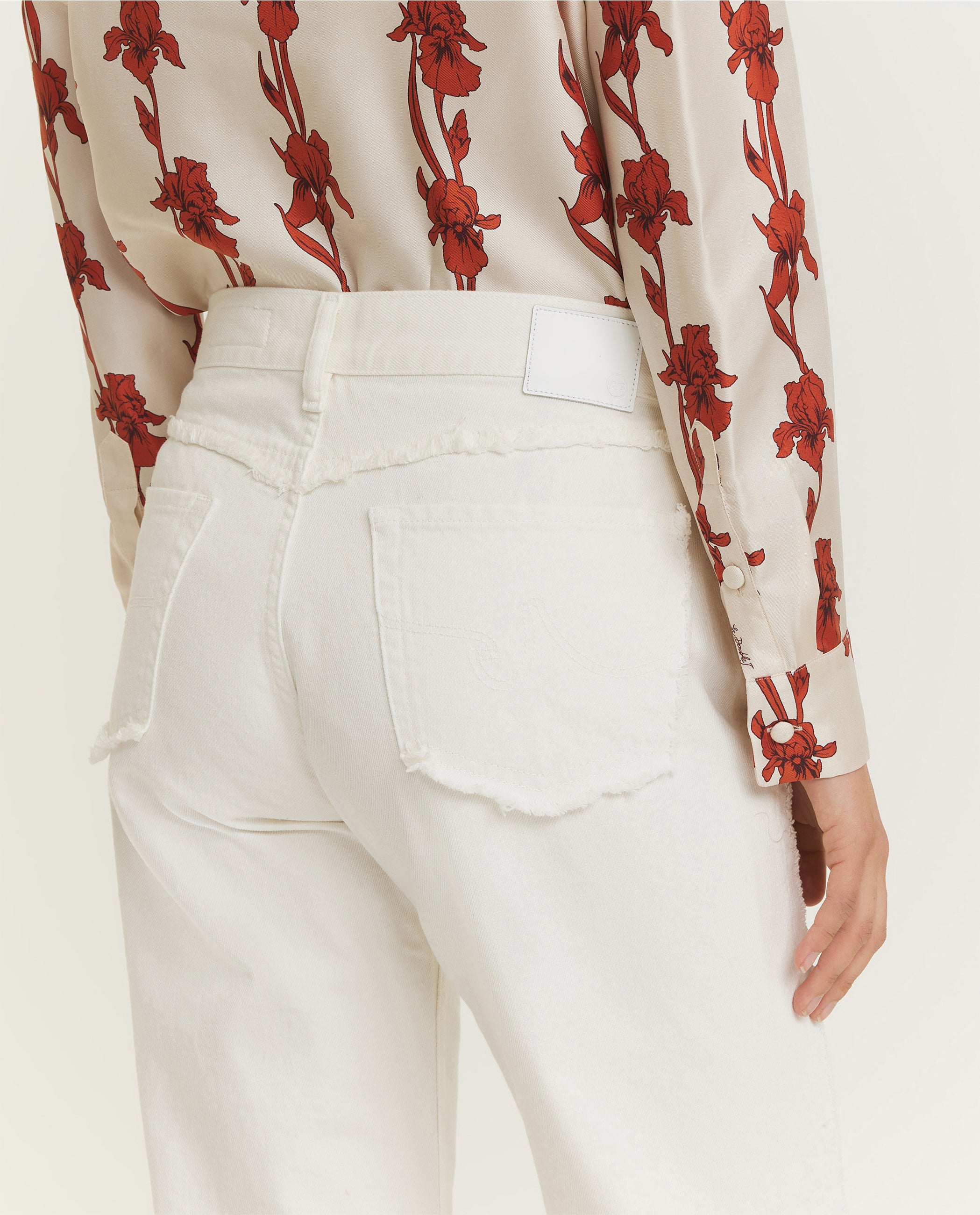 Fringed Slouchy Jeans