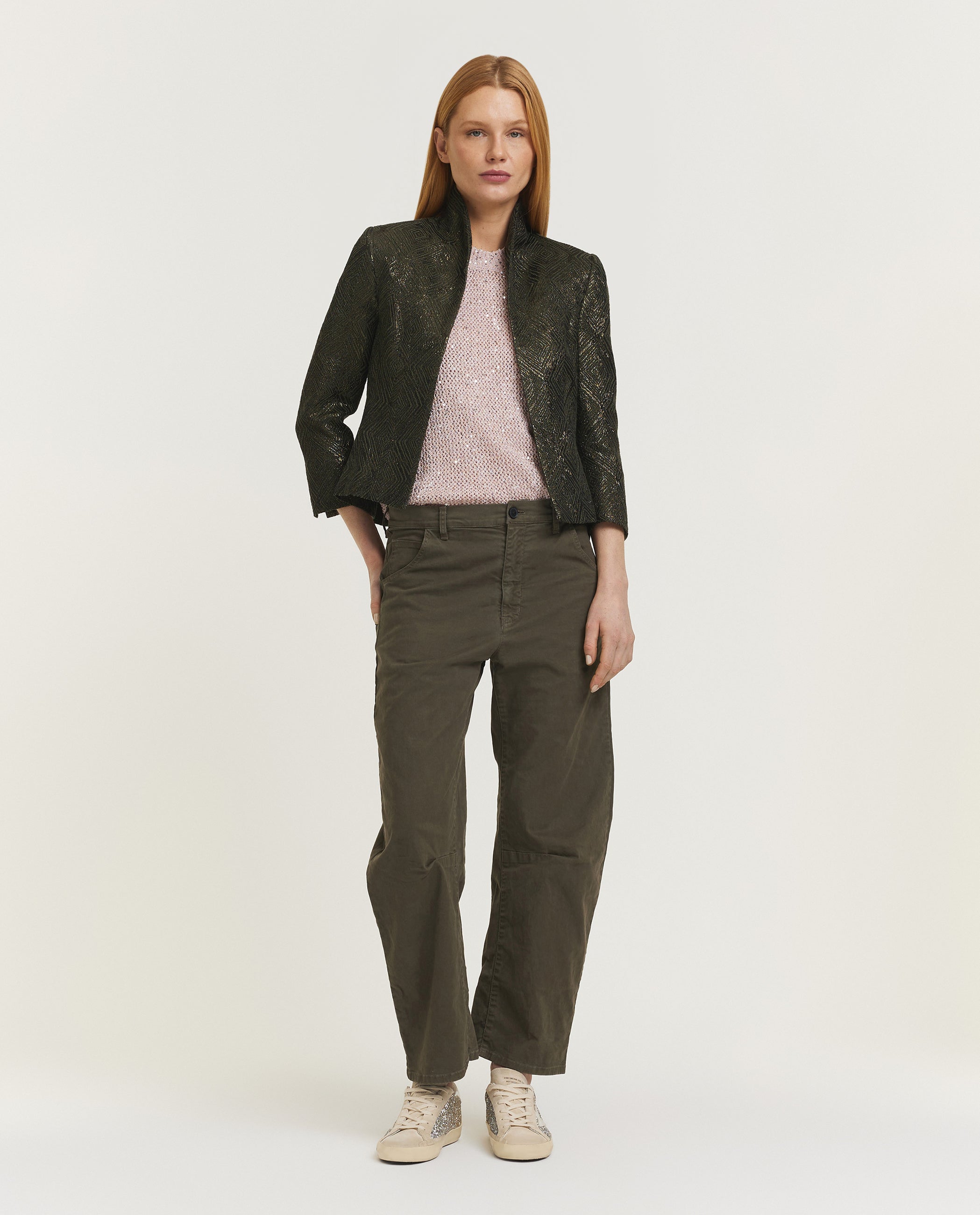 Sequined Knit Tank Top