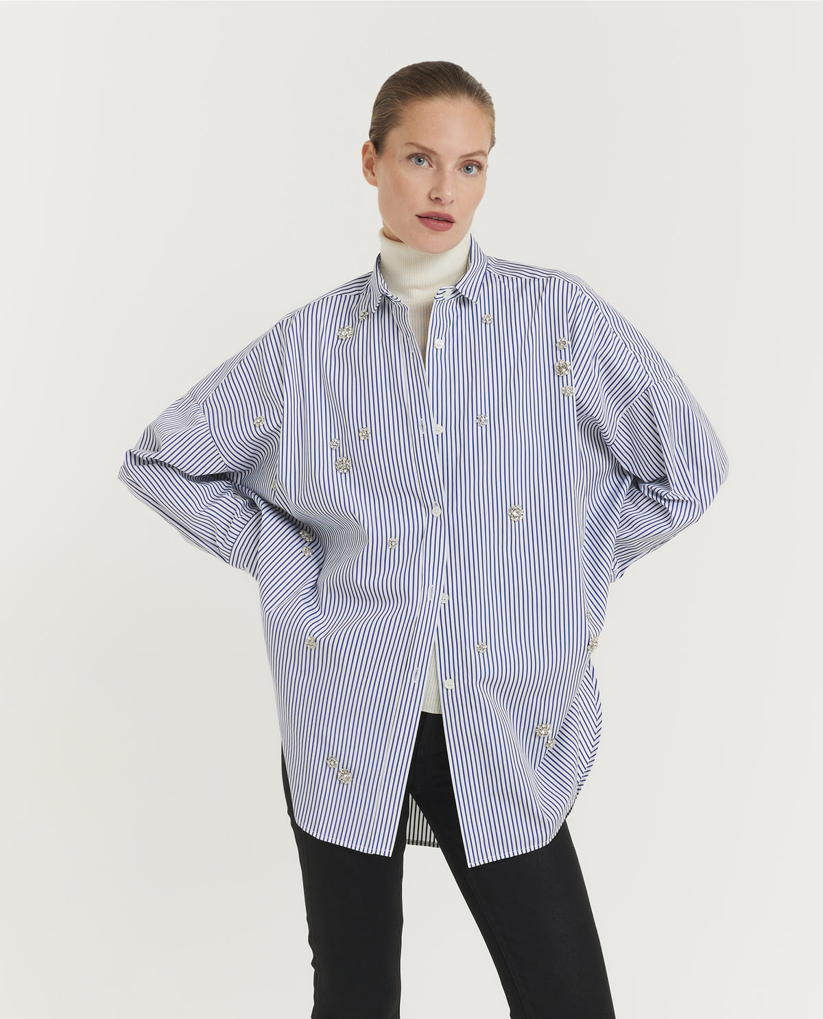 Strass Stripe Shirt