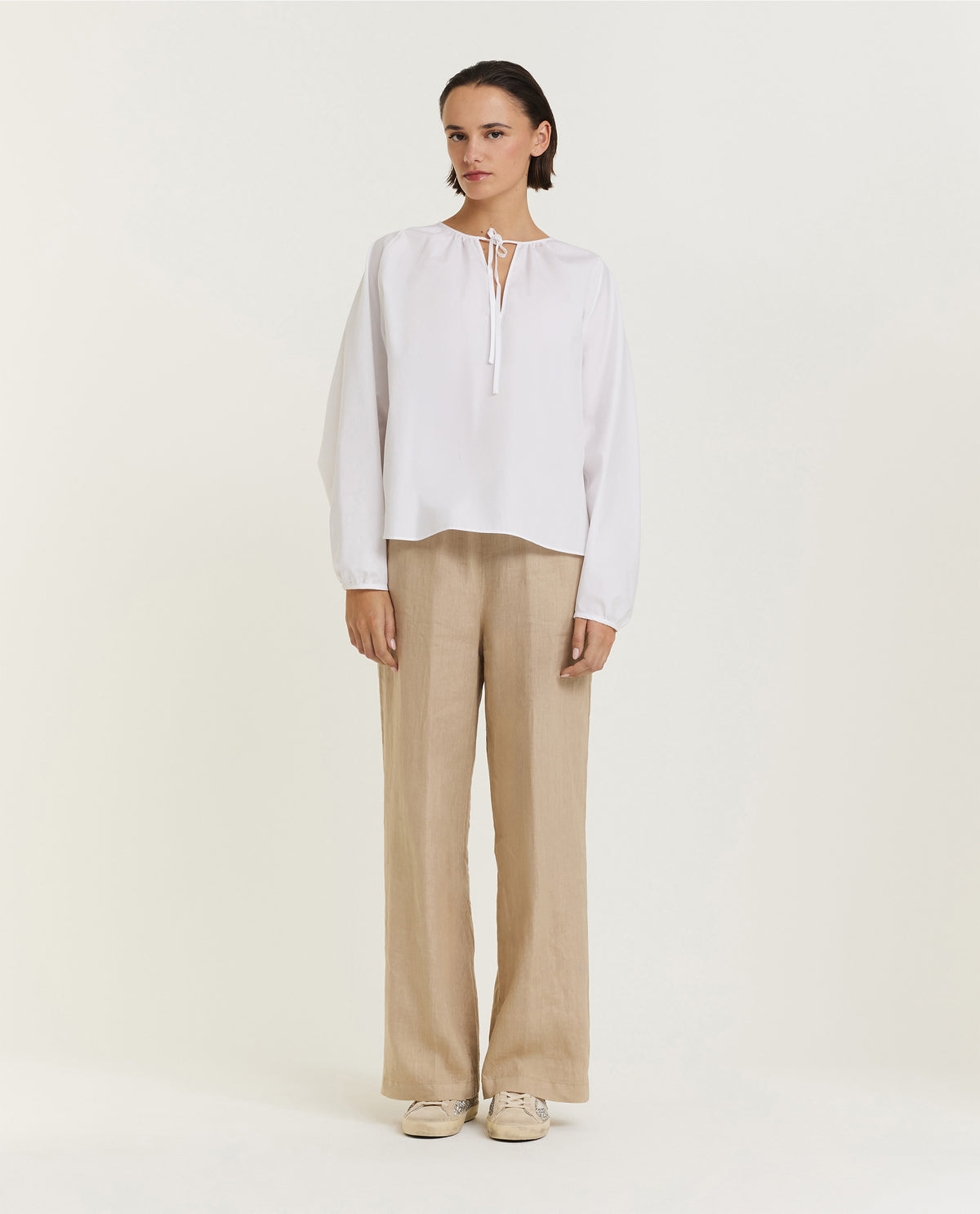 Oversized cotton blouse