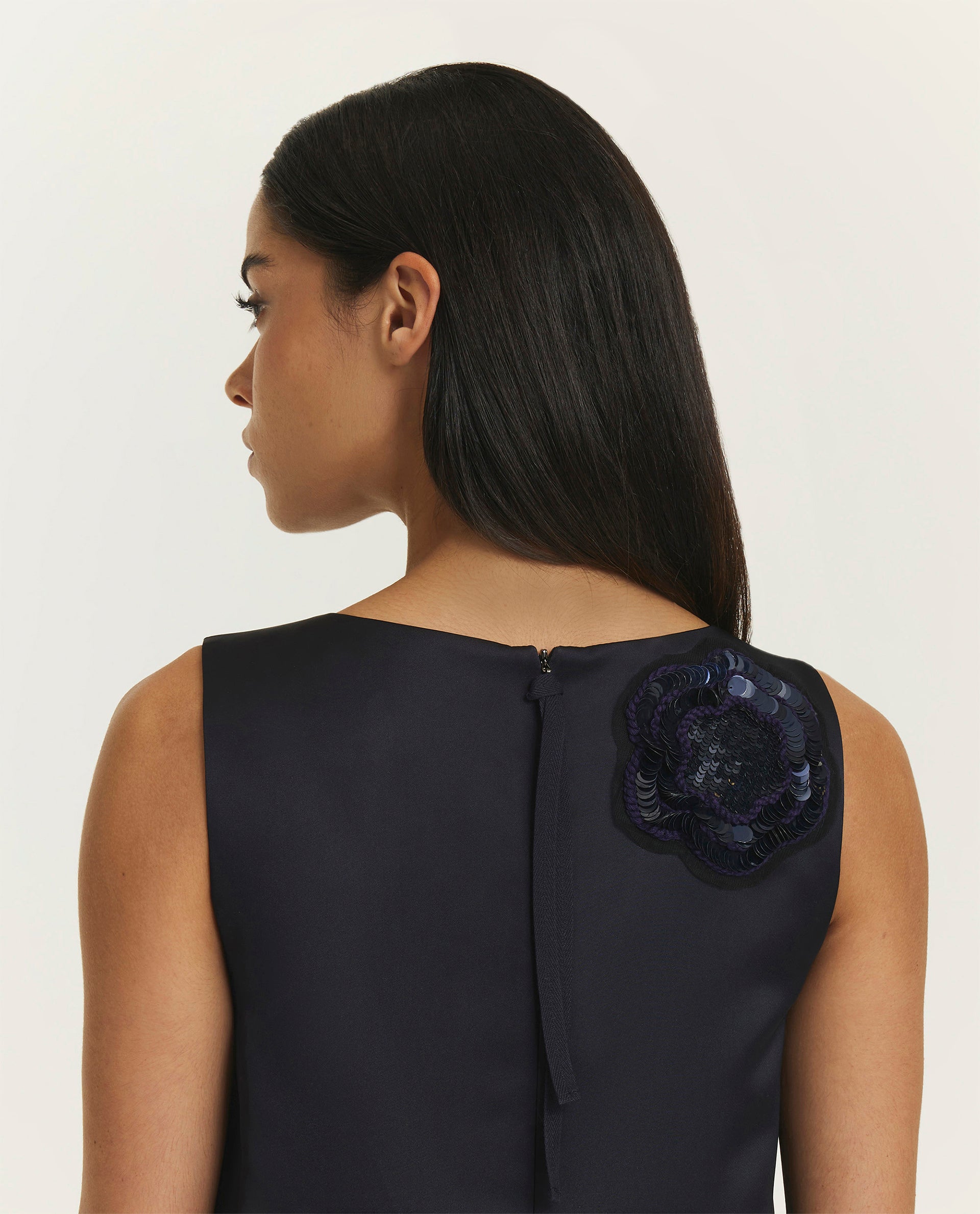 Volumineuze jurk - Donkerblauw