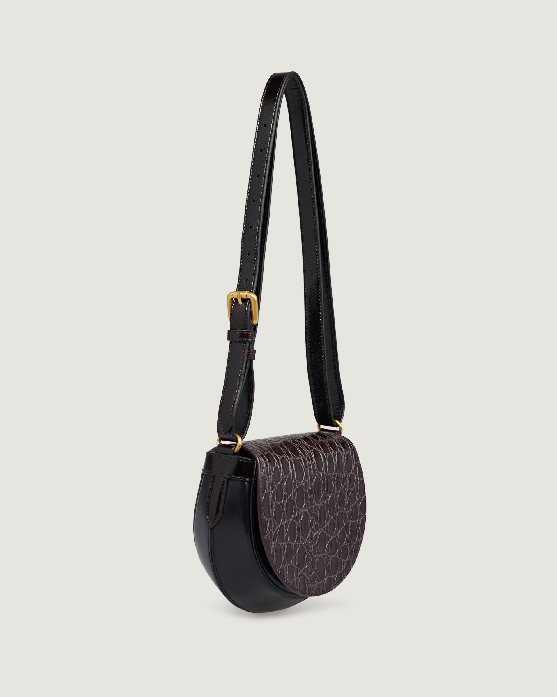 Leather Arc Saddle Bag