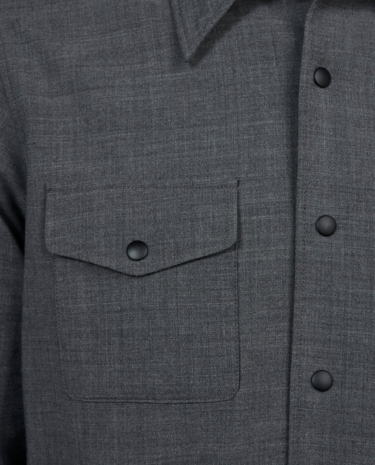 Wol Mix Camicia 13 - Grijs