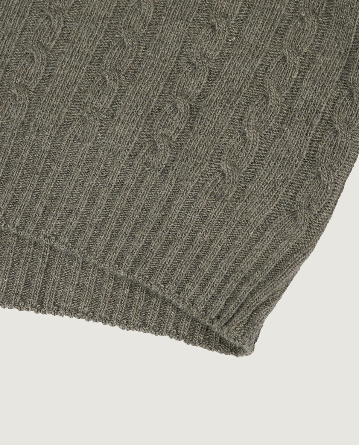 Lange mouw kabelpolo - Groen