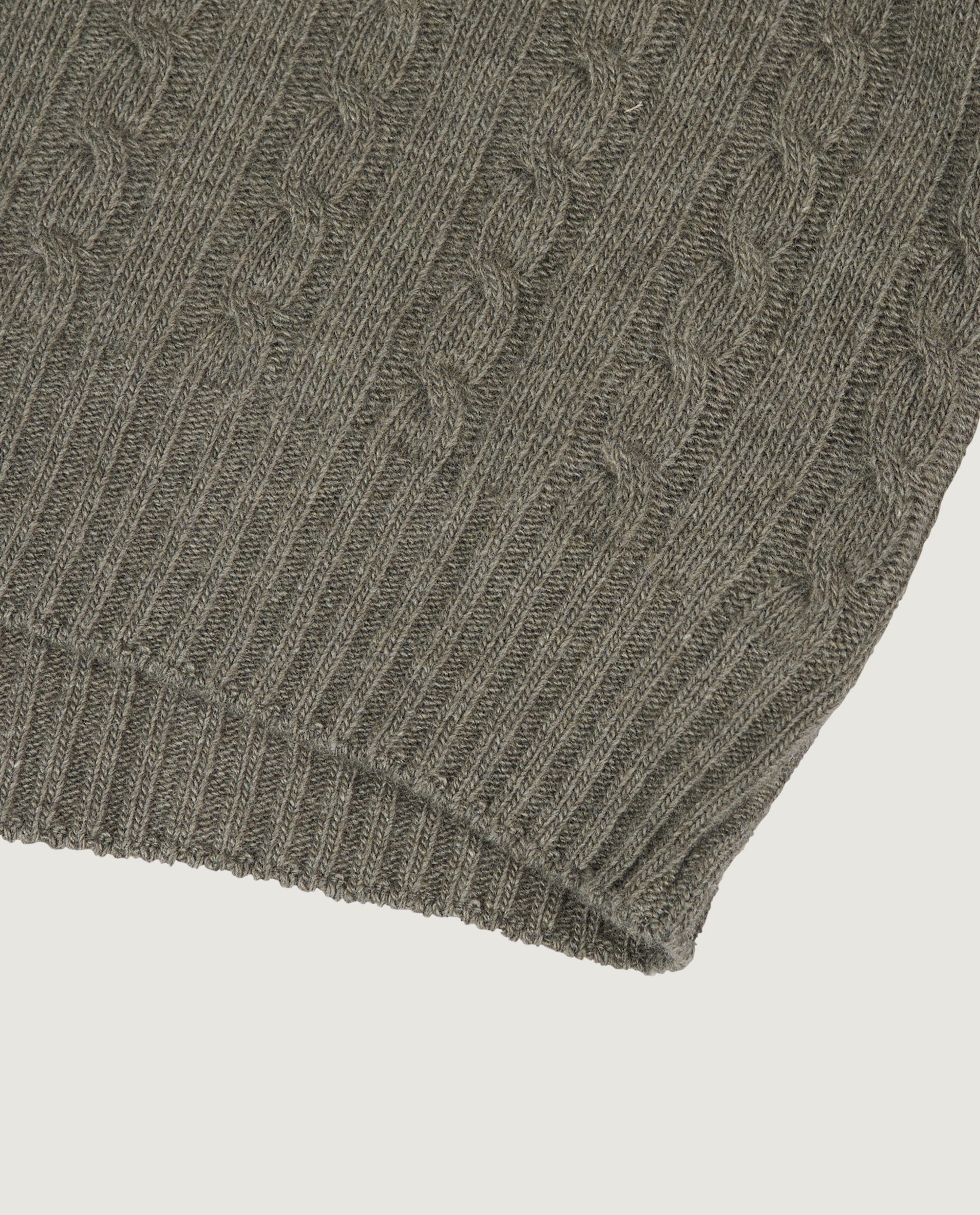 Lange mouw kabelpolo - Groen