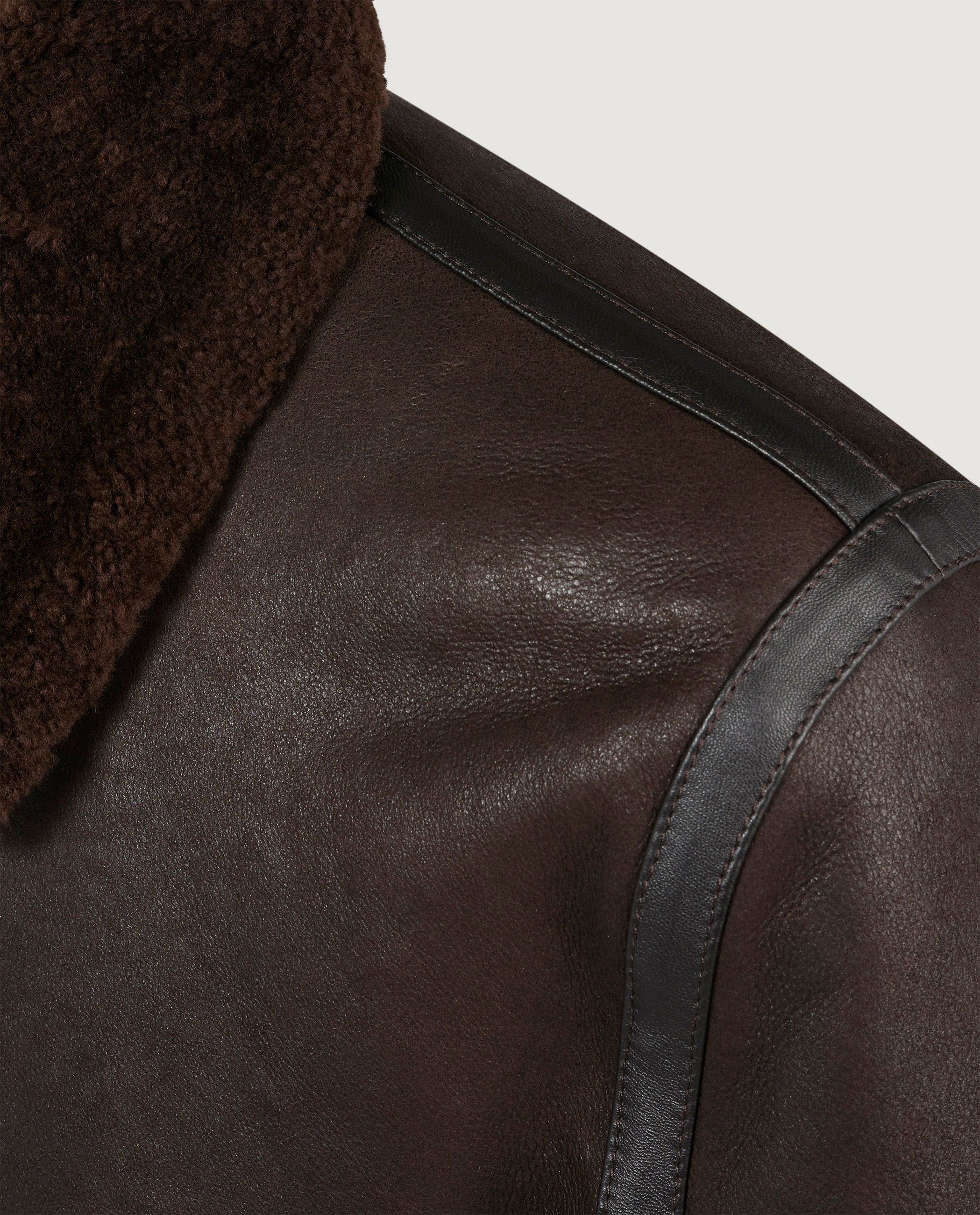 Shearling Coburn Jas - Bruin