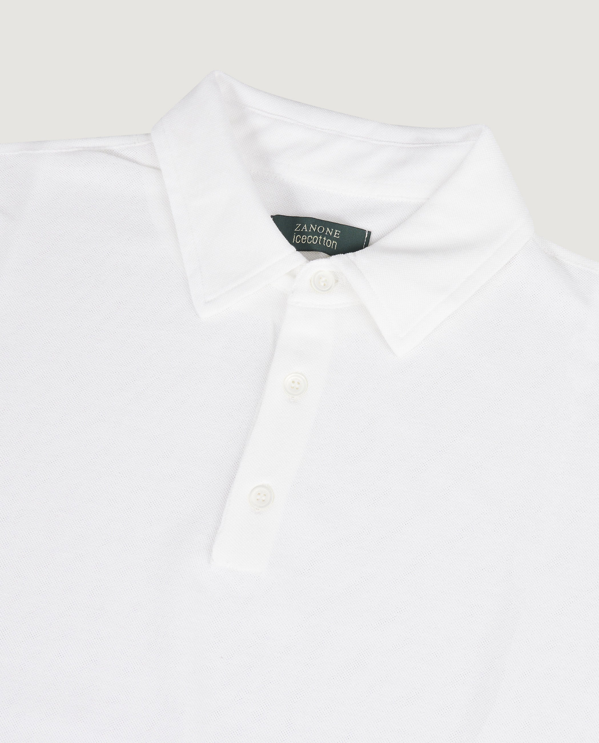 Ice Cotton Pique Polo - Wit