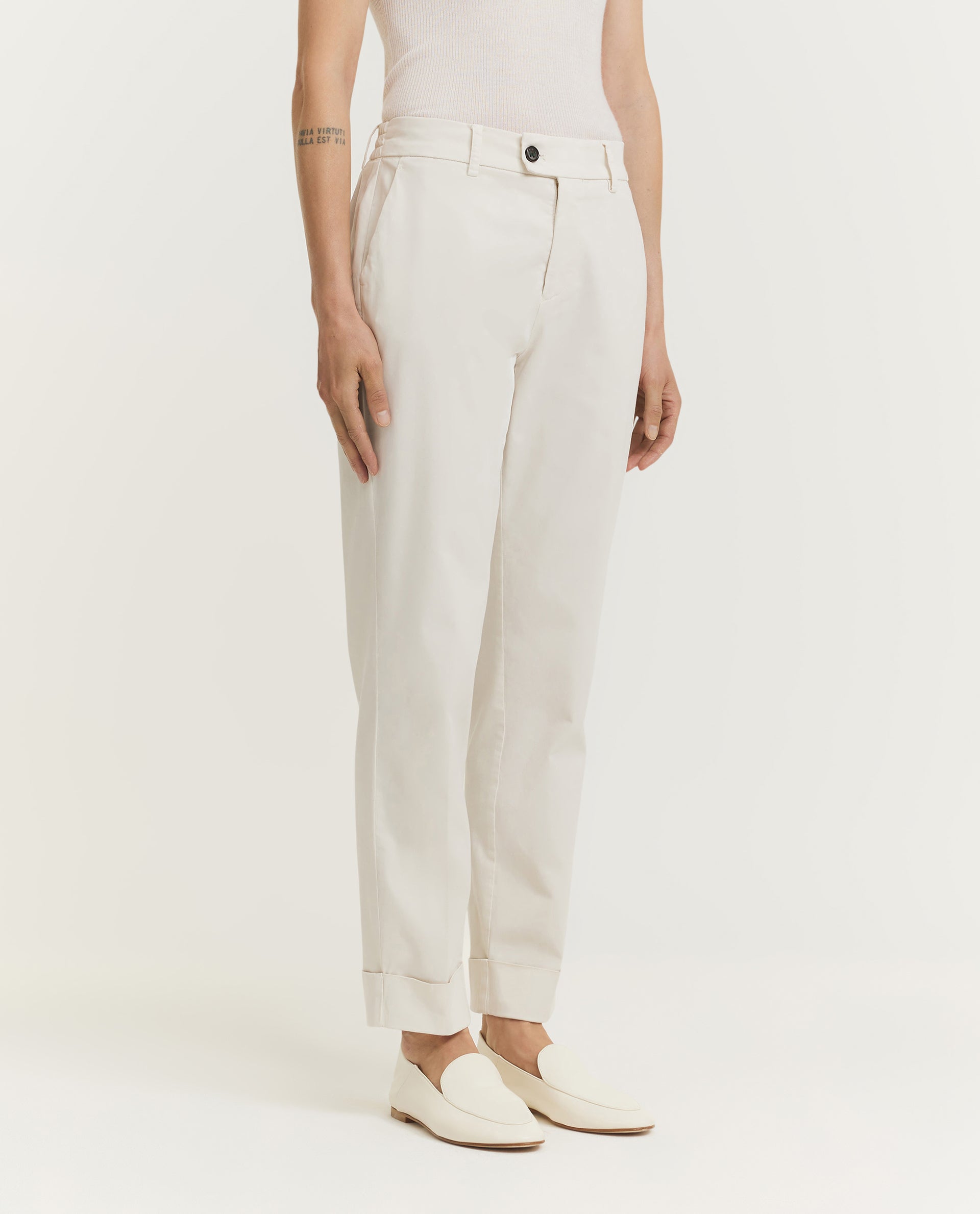 Cotton Blend Trousers