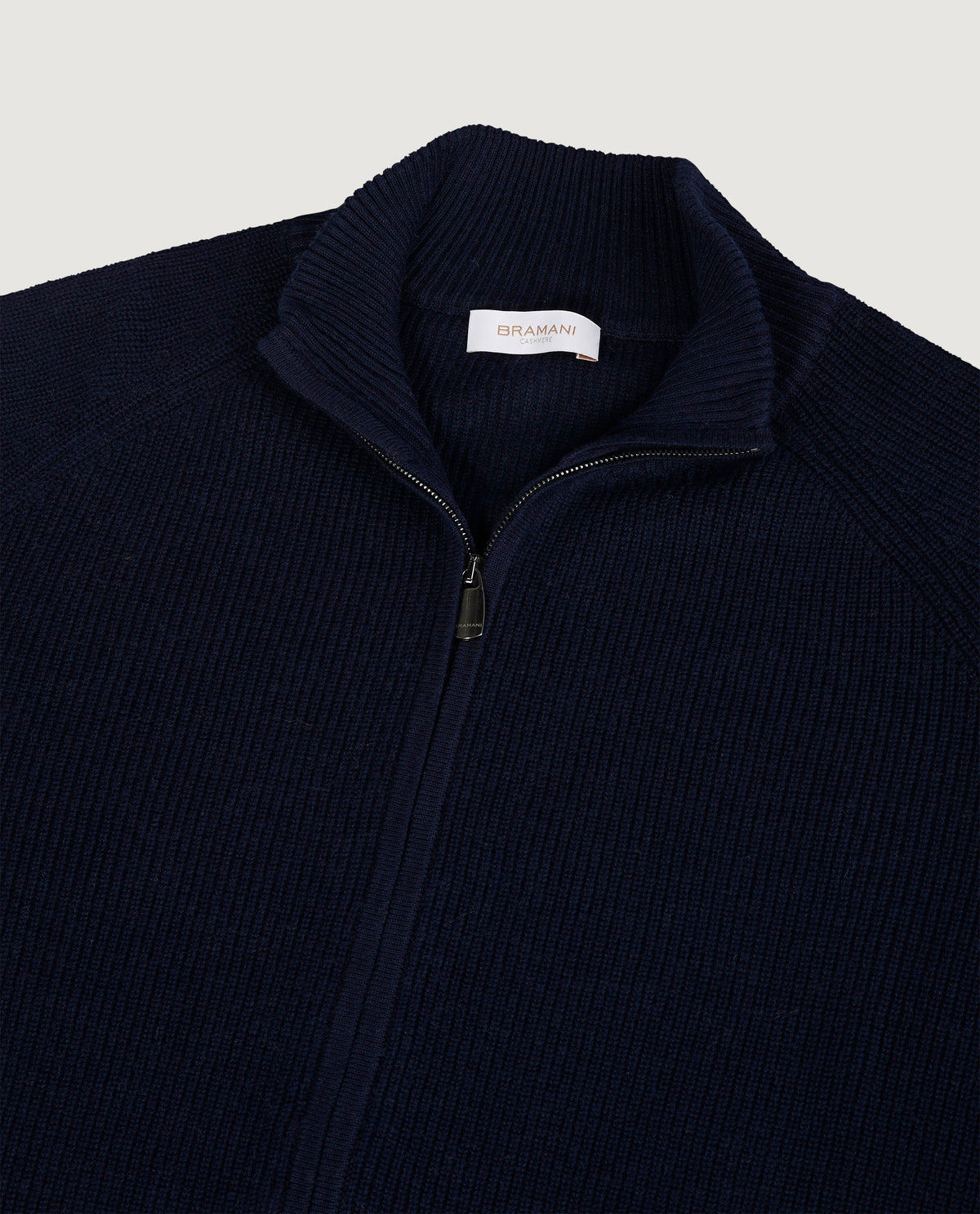 Rib Zip Vest - Donkerblauw