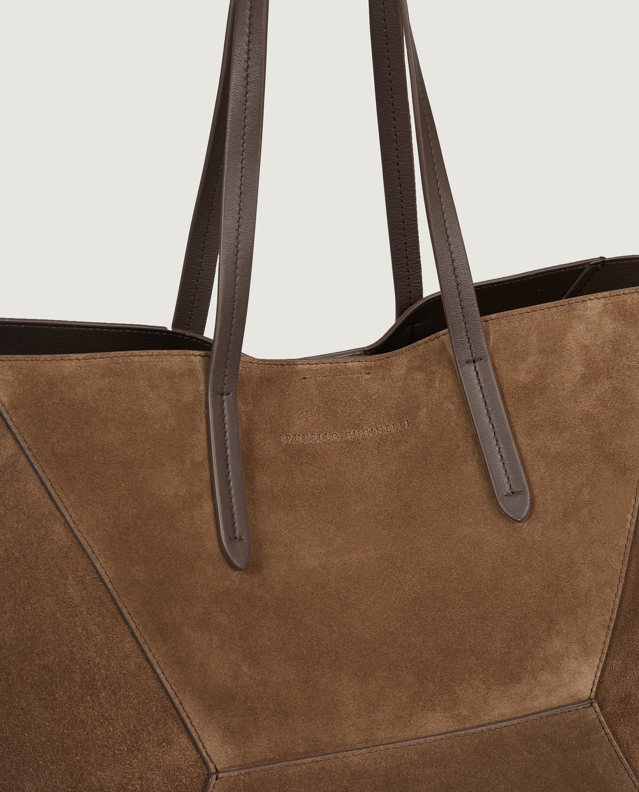 Suede shopper
