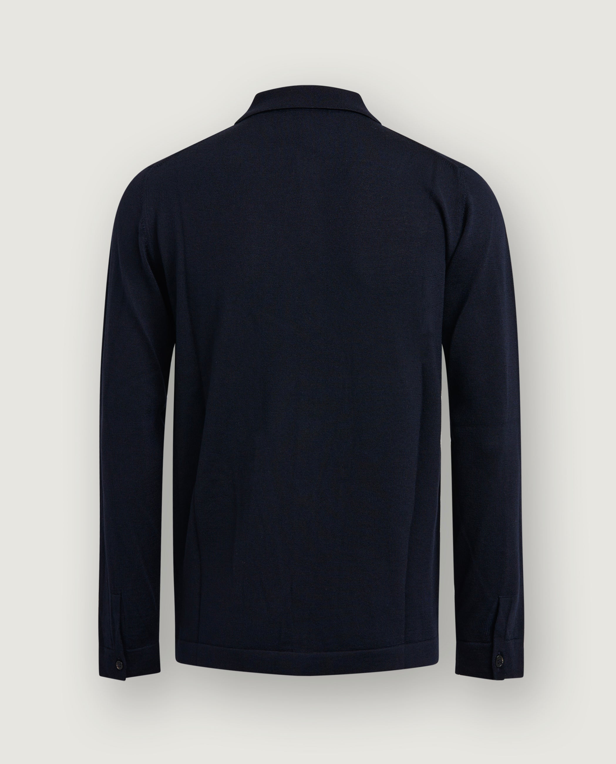 Wol Lange Mouwen Shirt - Donkerblauw