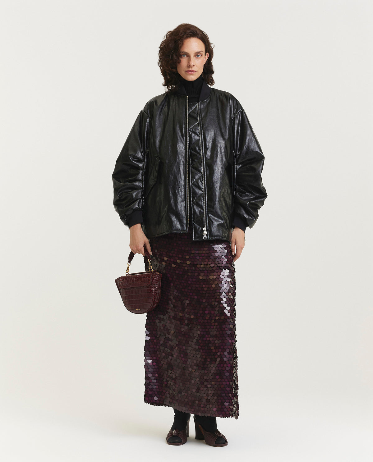 Padded bomber jacket