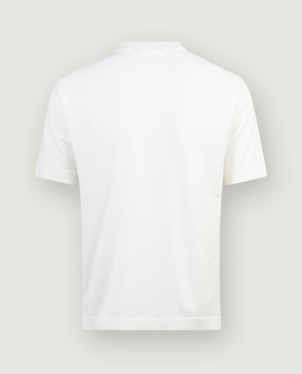 Katoen Zijde T-Shirt - Wit