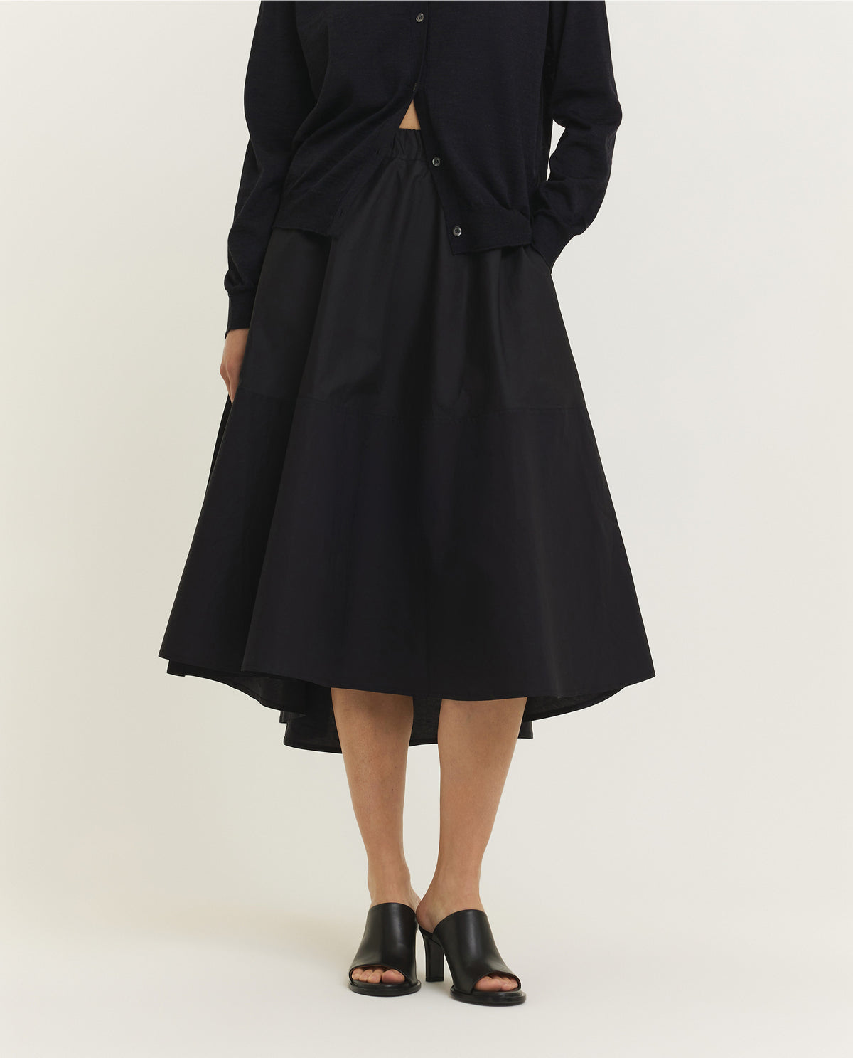 Asymmetrisch Rok - Zwart