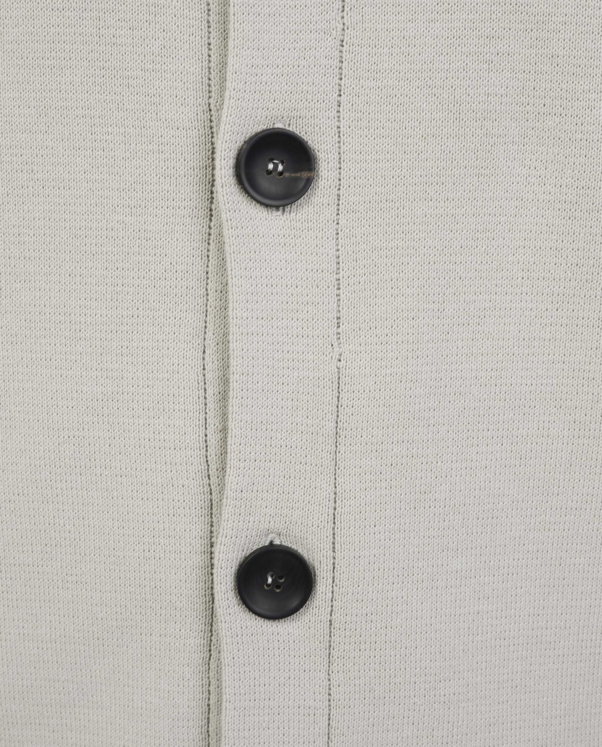 Crepe Shirtjasje - Lichtgrijs