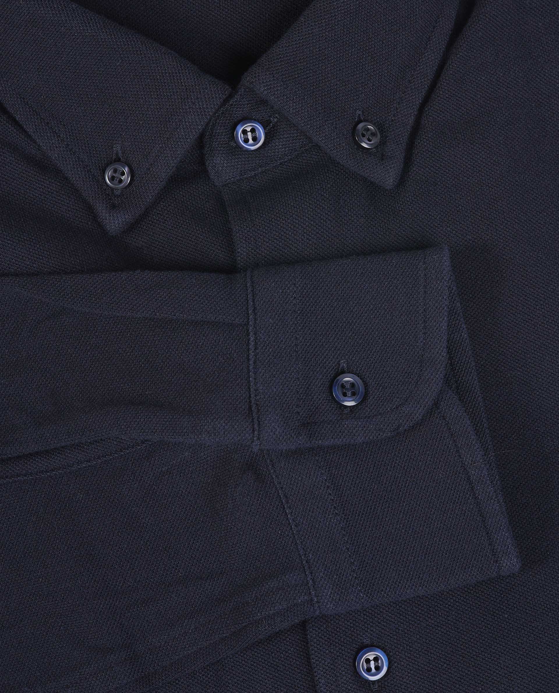 Pique Buttondown Shirt - Donkerblauw