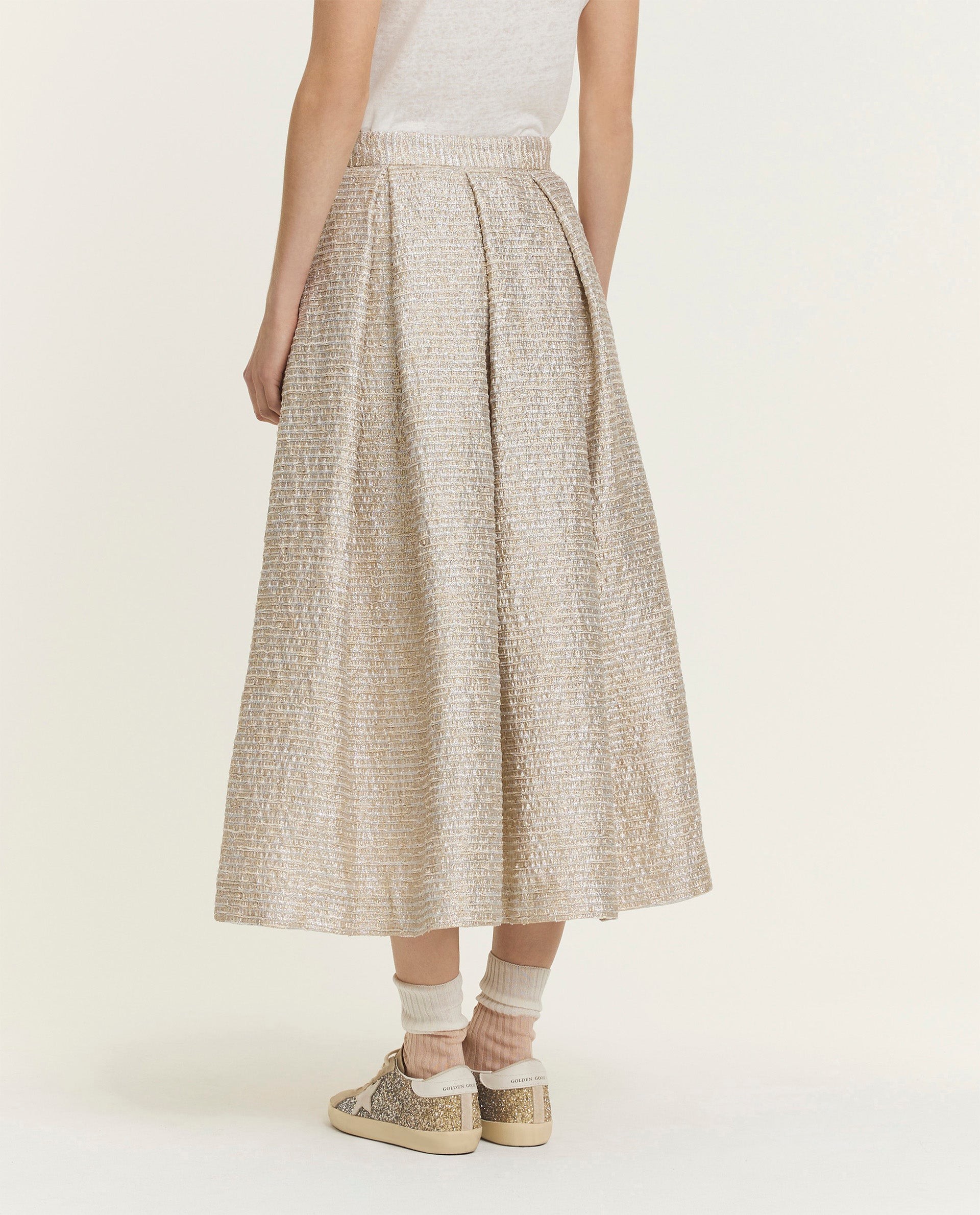 A-line midi skirt