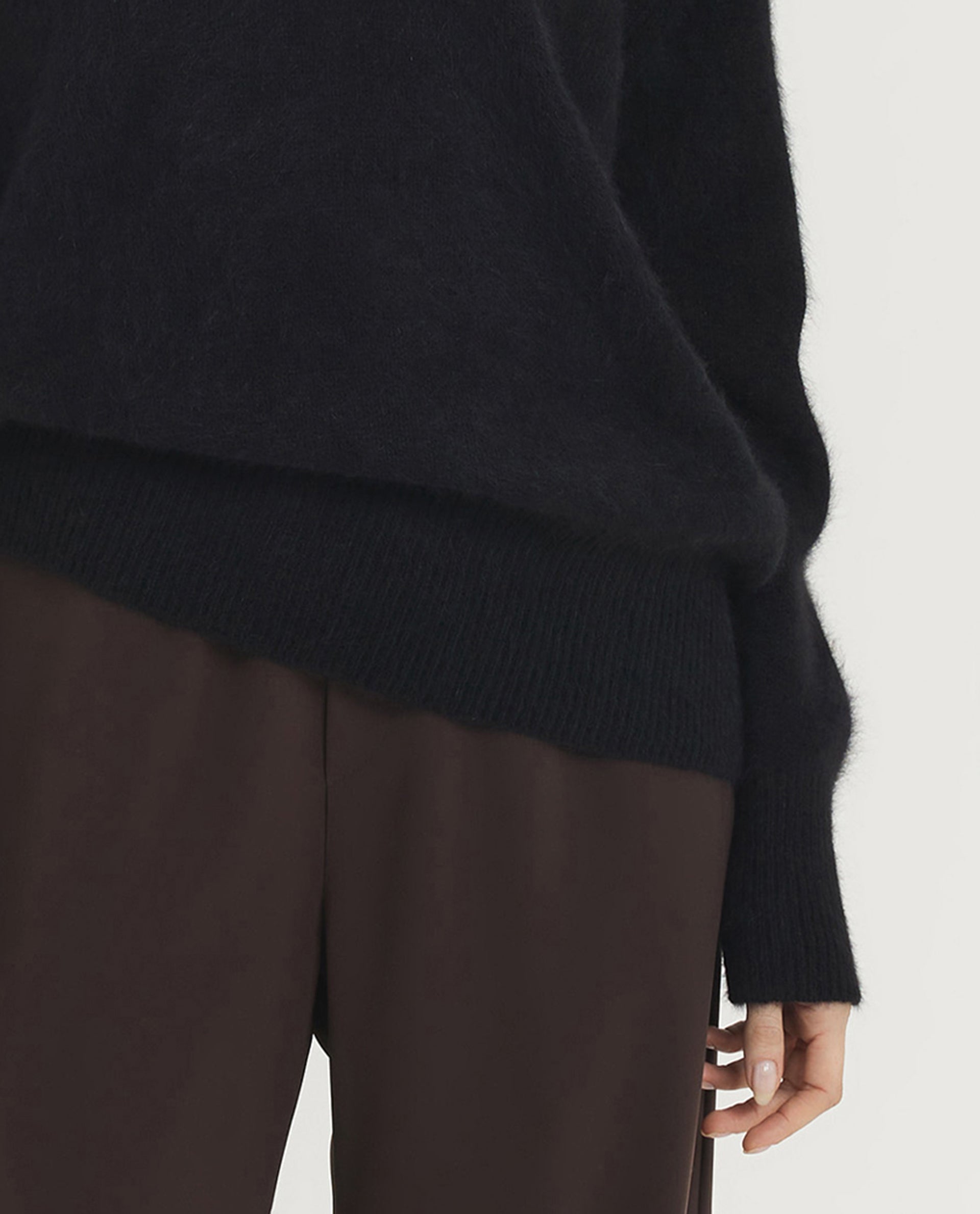 Wool Blend V-Neck Sweater