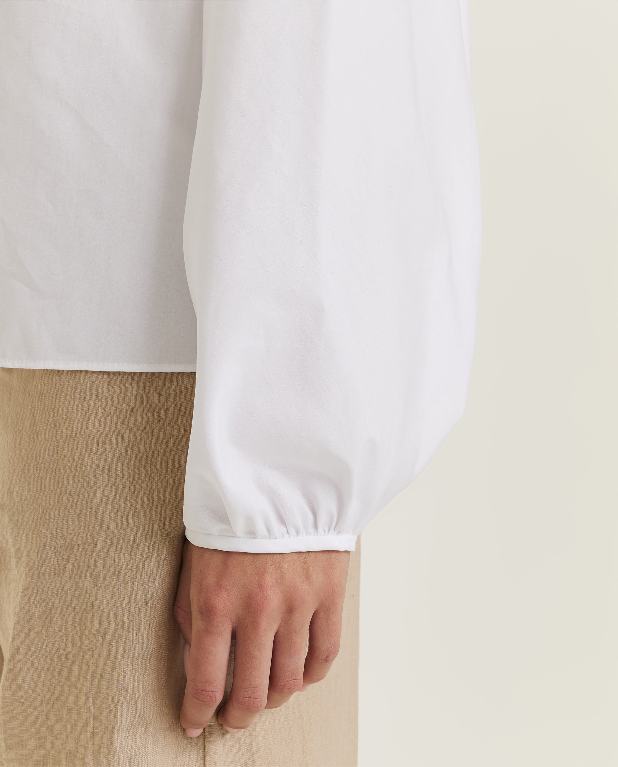 Oversized cotton blouse