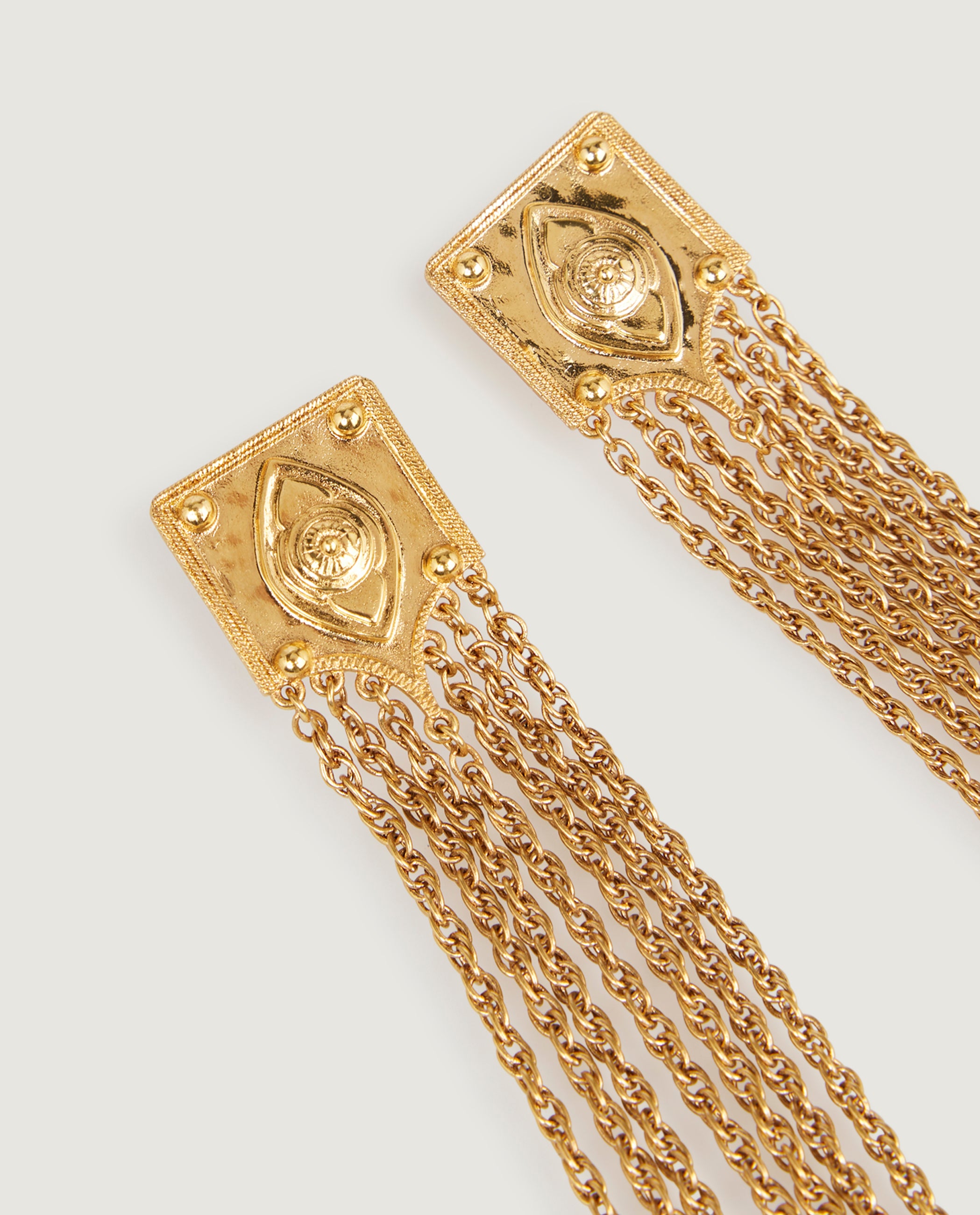 Amulet Oorbellen - Goud