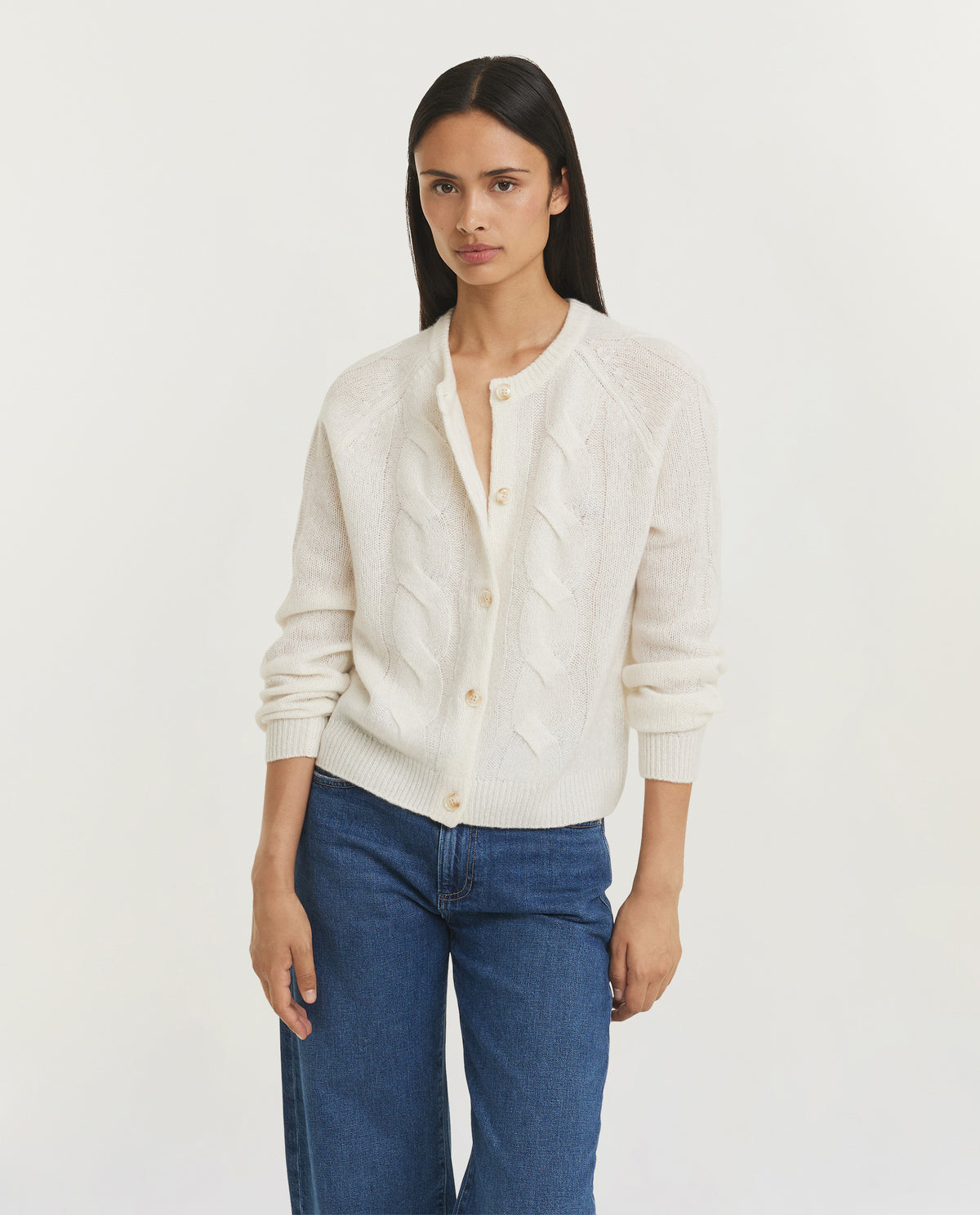 Cashmere Cable Cardigan