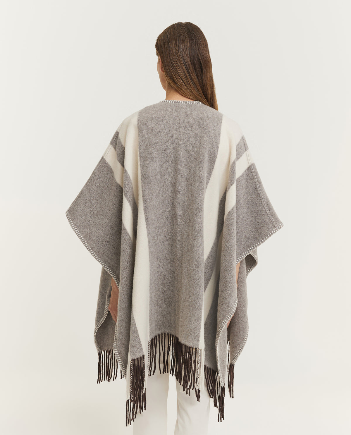 Wool Hooked Poncho