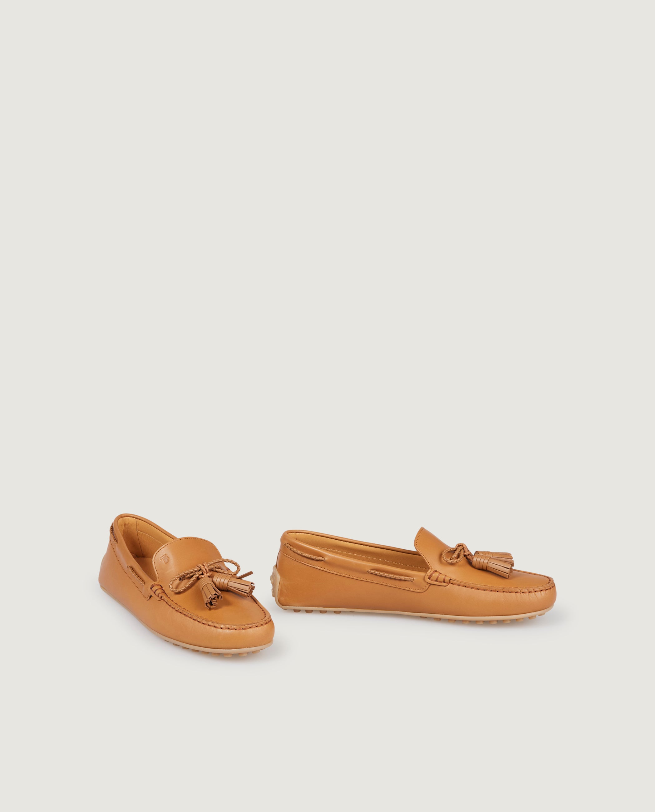 Gomma Tassel Loafer - Lichtbruin