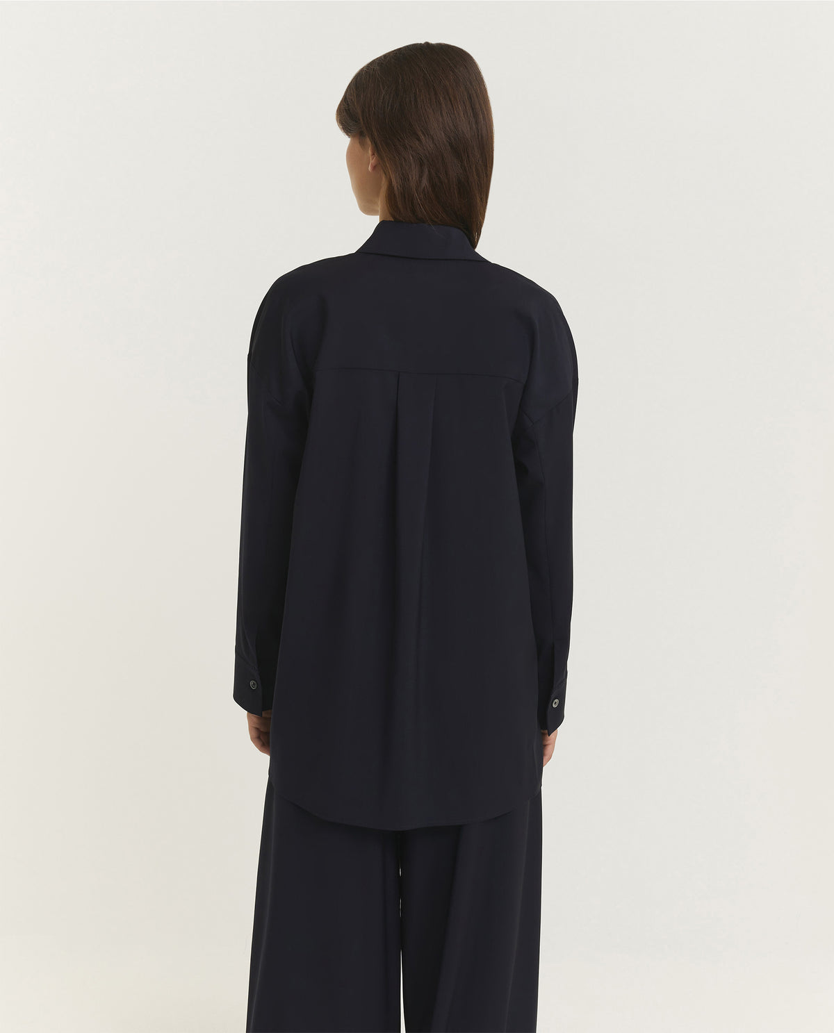 Wollen Shirt - Donkerblauw