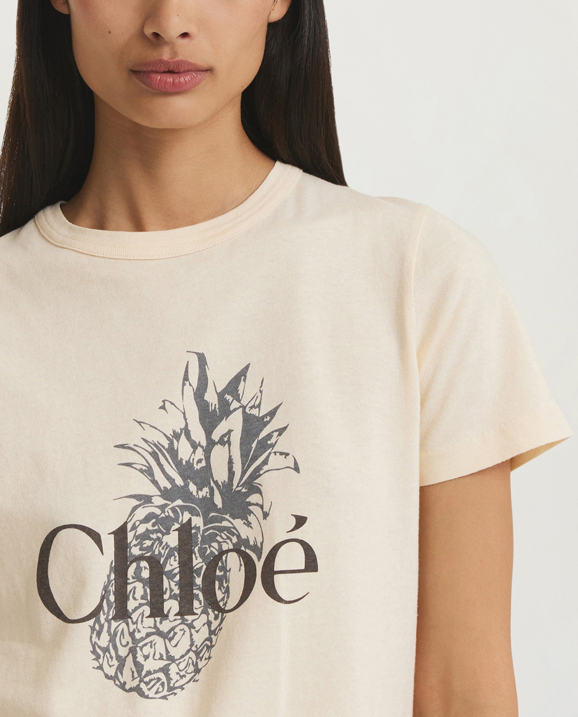 Baby Fit Logo T-Shirt - Ecru