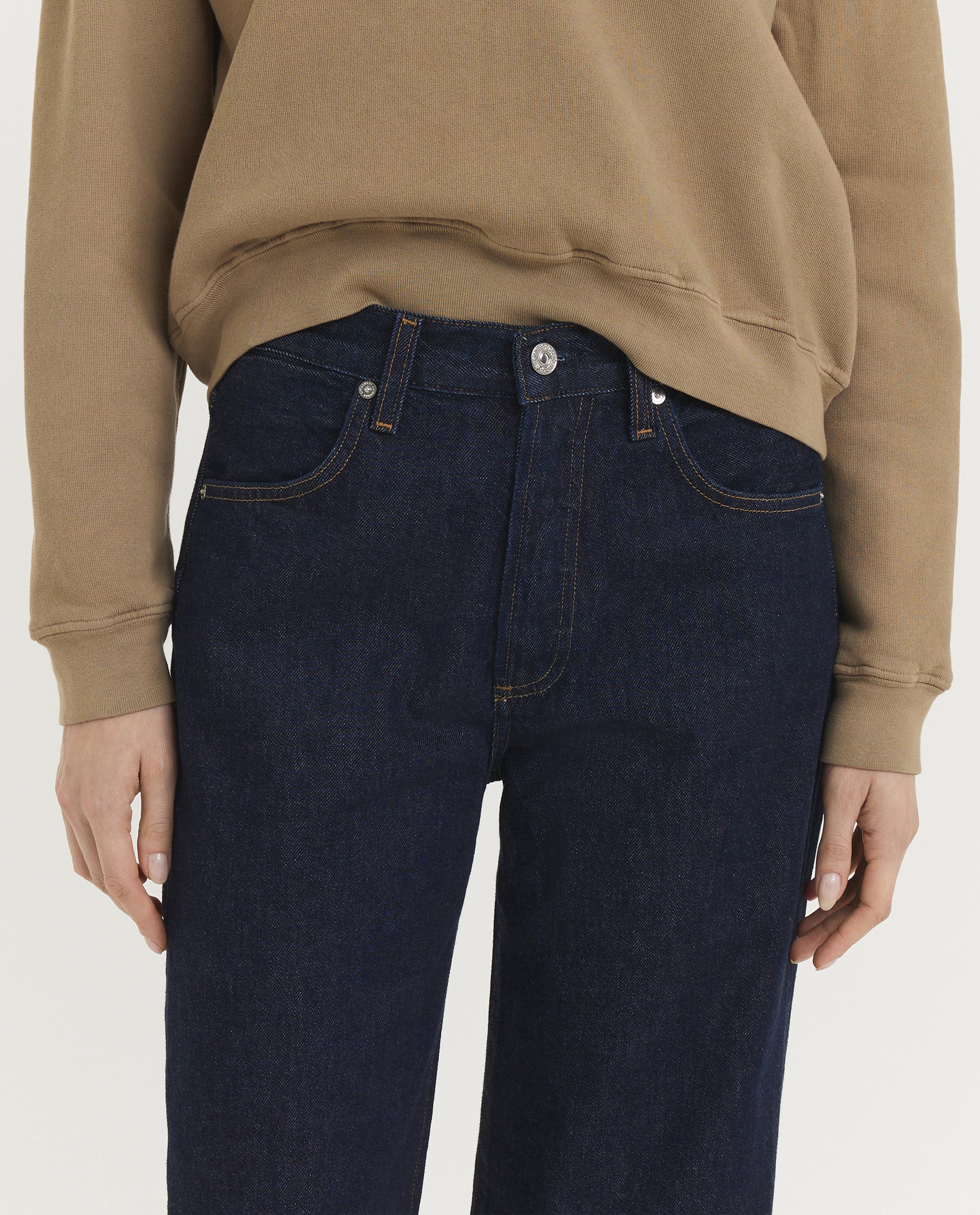 Annina Wijde Jeans - Donkerblauw