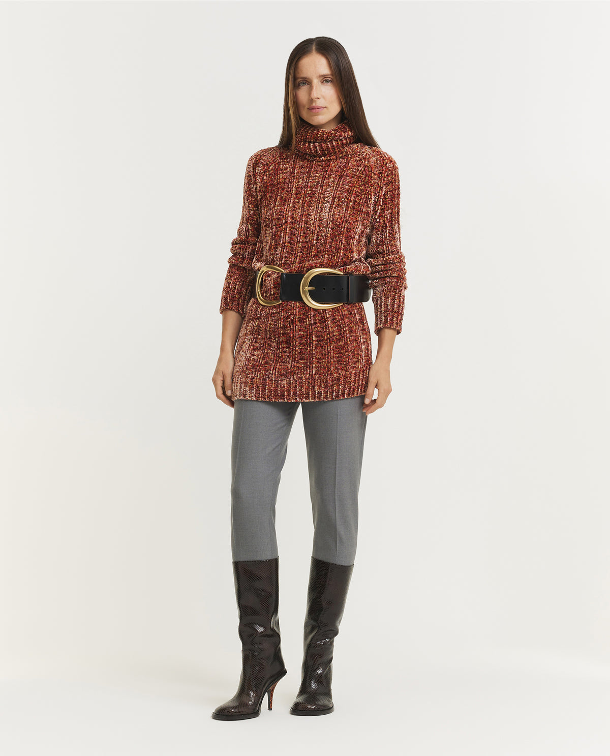 Long Tagik Turtleneck Sweater