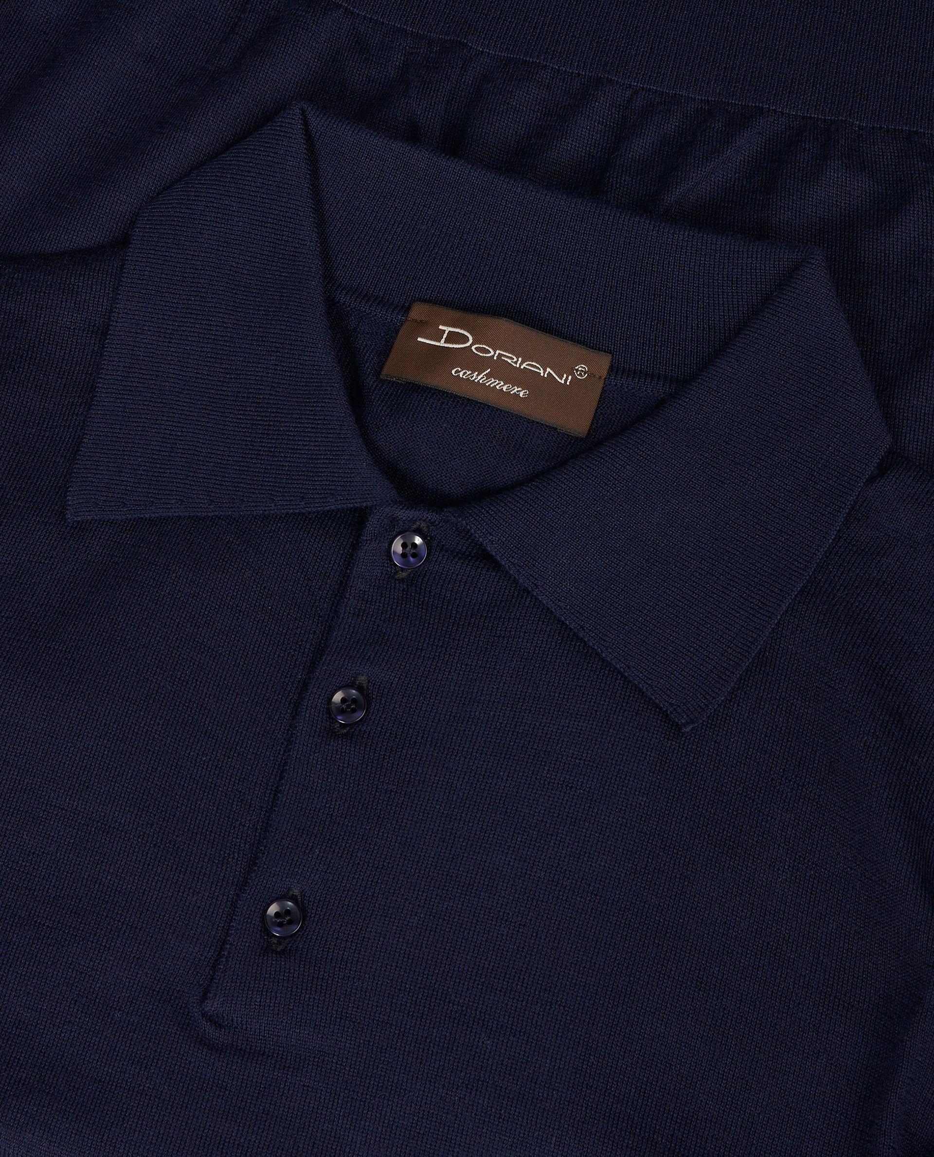 Wol Blend Polo - Donkerblauw