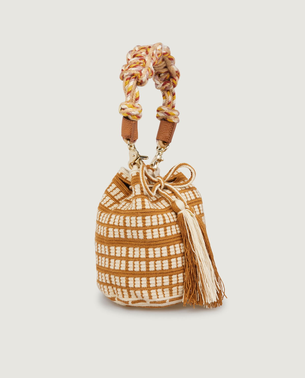 Macramé Crossbody Tas - Ecru