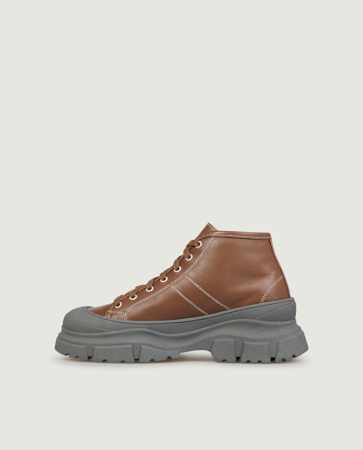 Fairway Lederen Top - Bruin