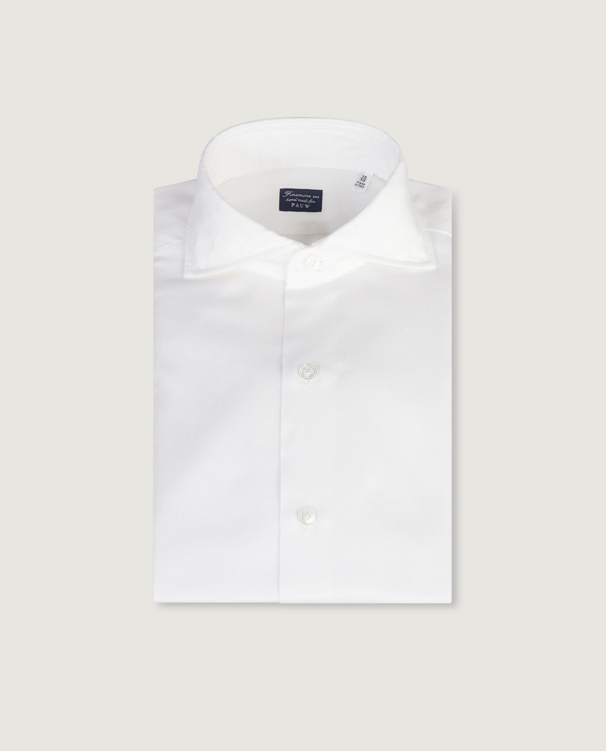 Katoen Linnen Twill Shirt - Wit