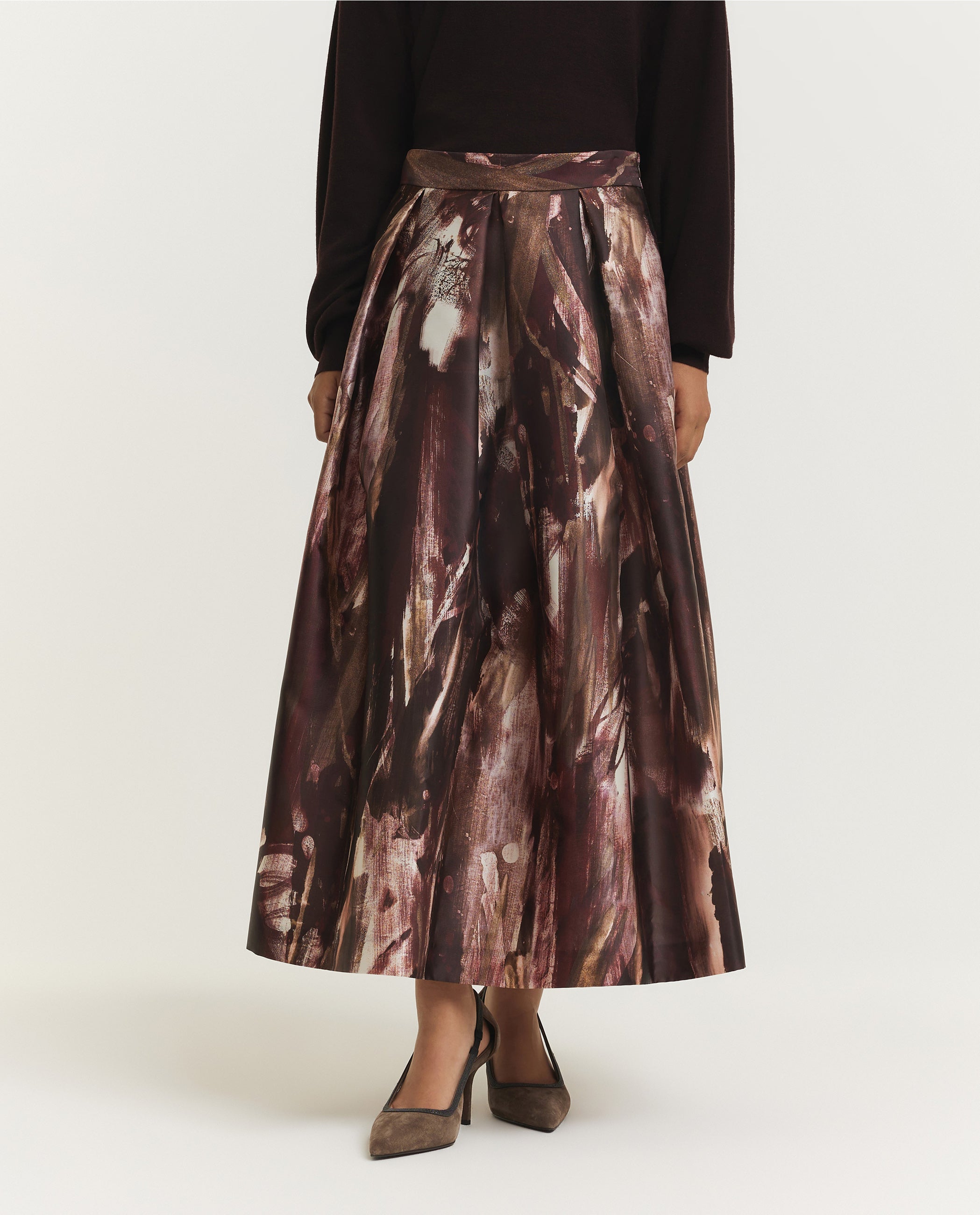 A-Line Midi Skirt