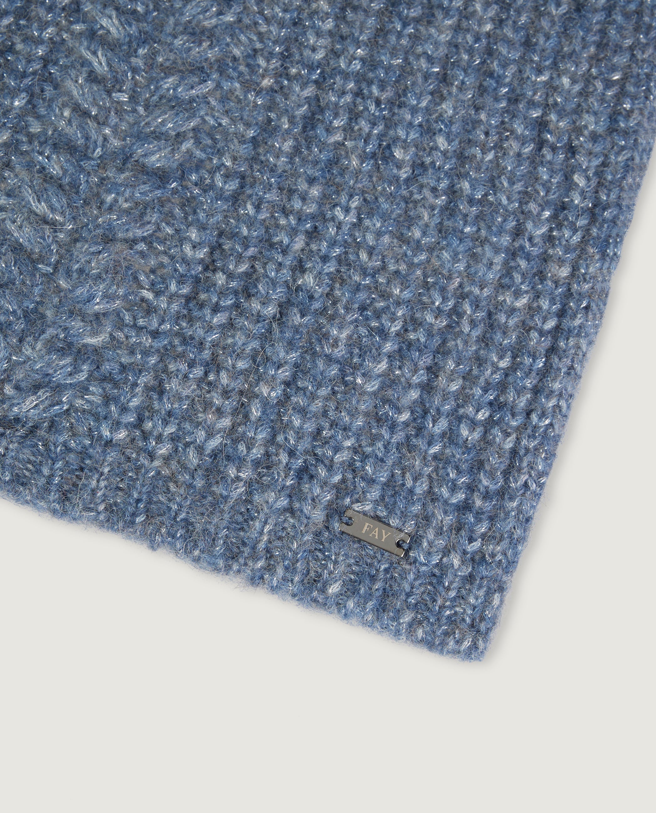 Mélange Alpaca Sjaal - Lichtblauw