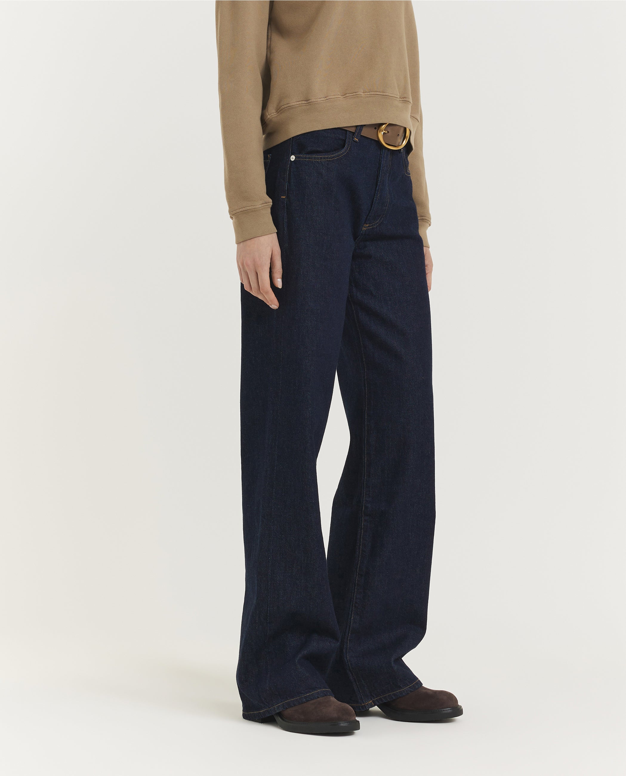 Annina Wijde Jeans - Donkerblauw