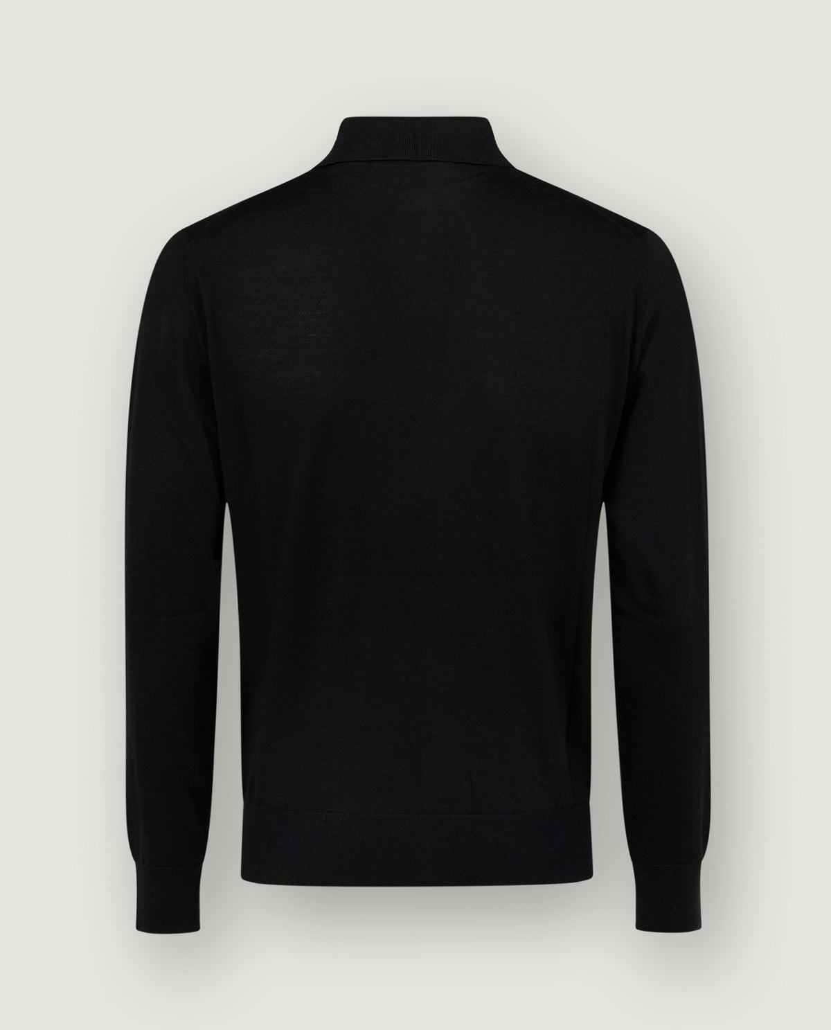 Wool Long Sleeve Polo Shirt