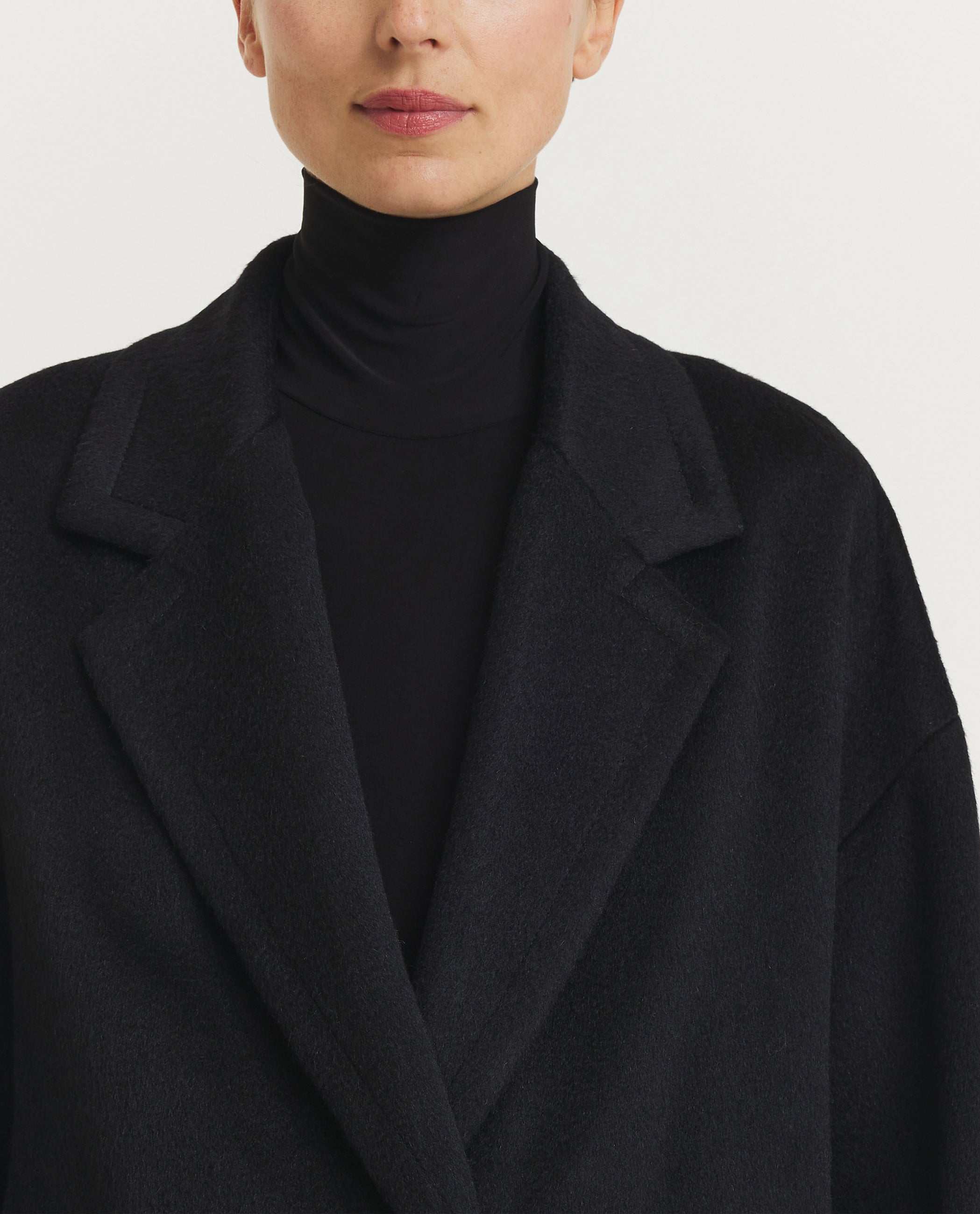 Single Breasted Cocoon Coat