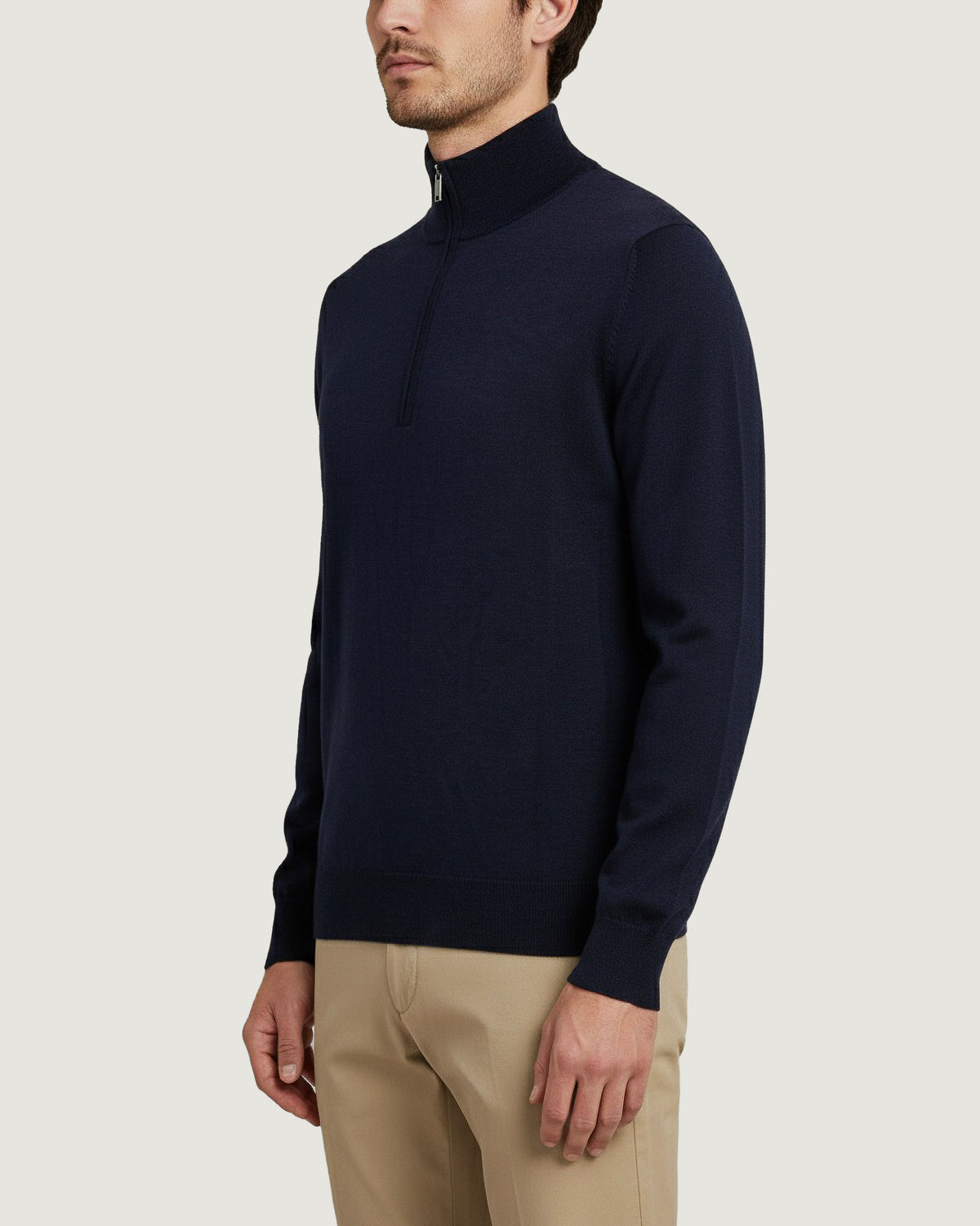 Wool Half-Zip Sweater