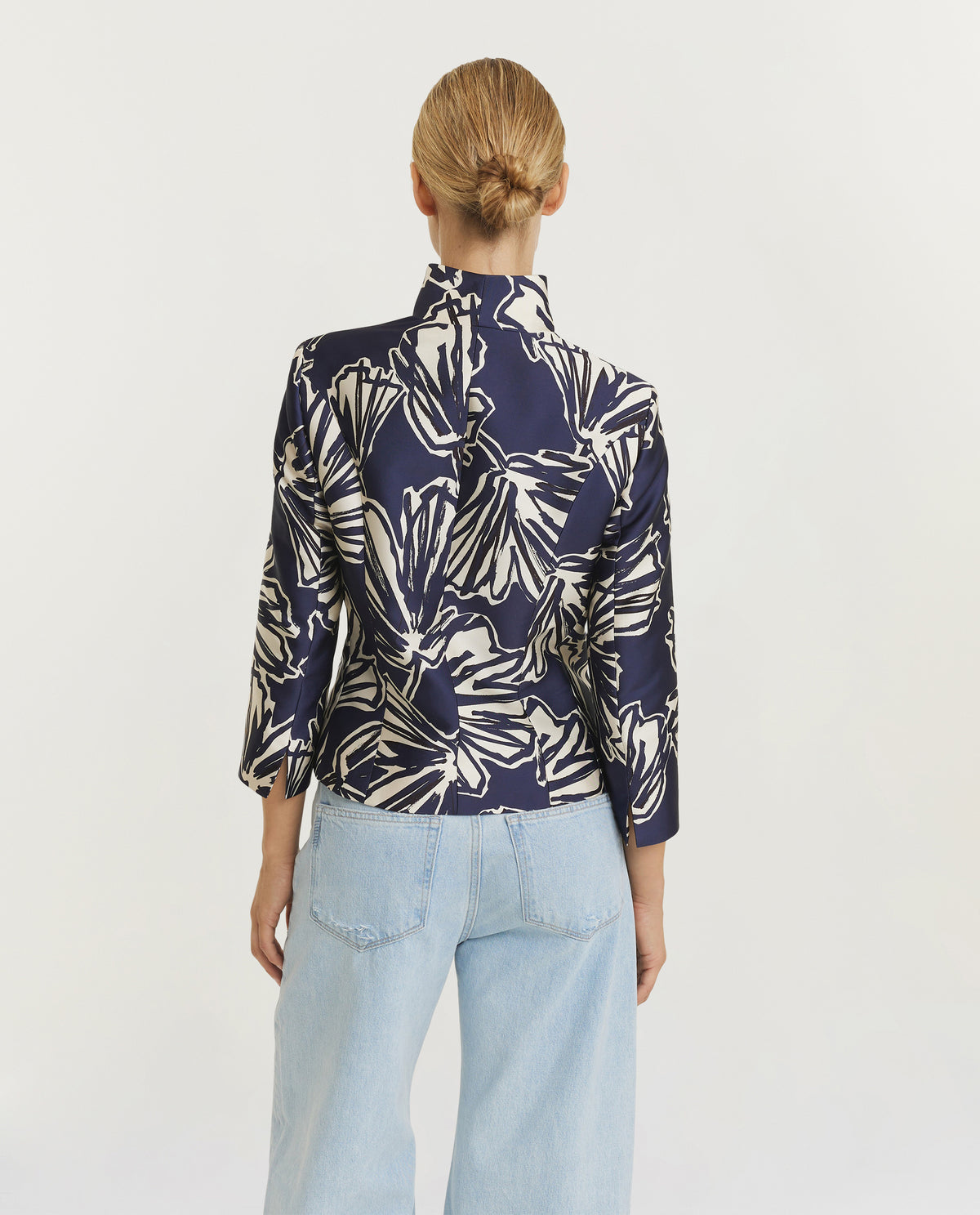 Korte Kraag Blazer - Donkerblauw