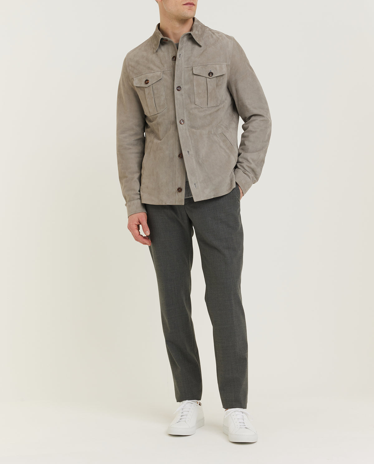 Suede Overshirt