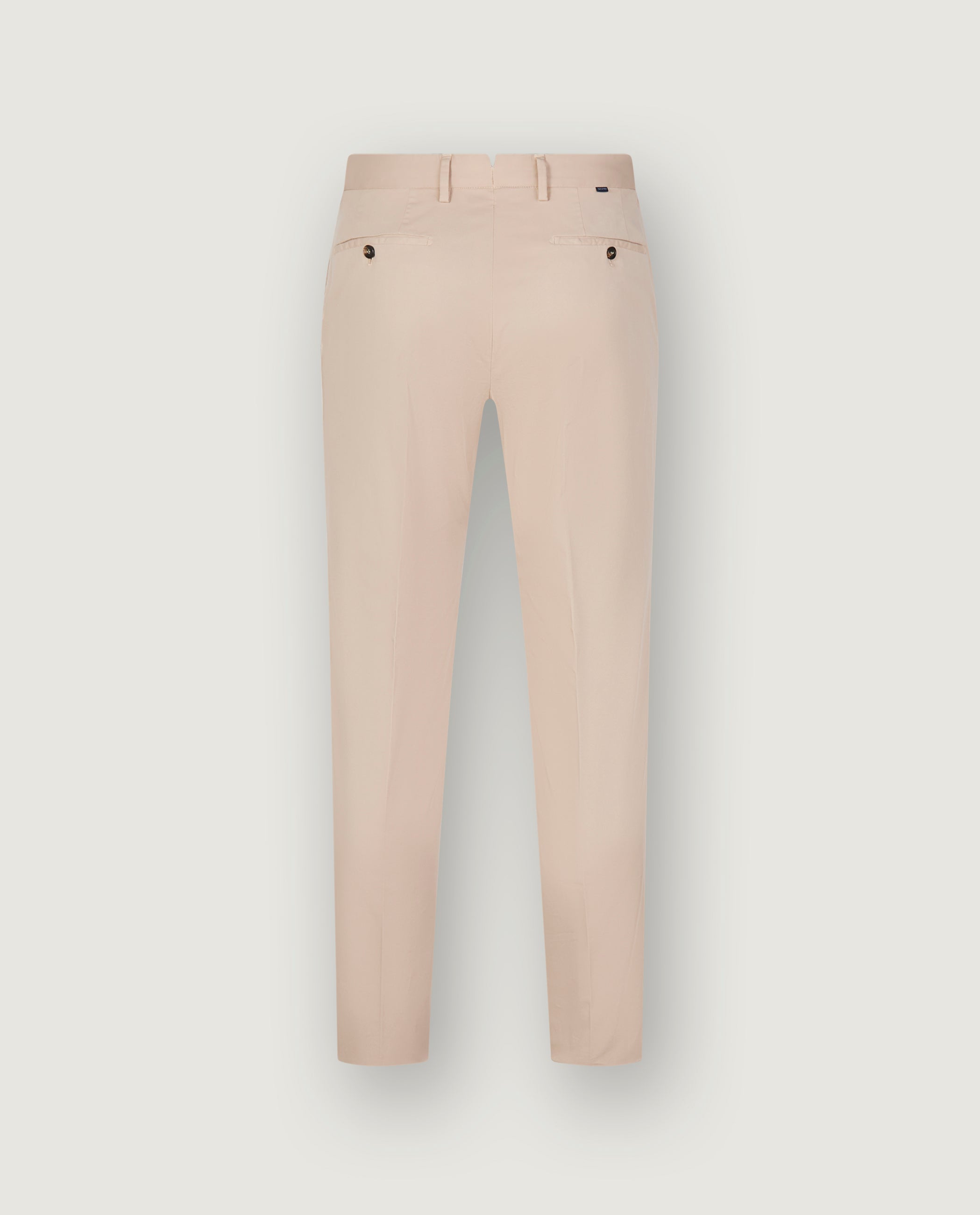 Katoen Stretch Chino - Lichtbruin