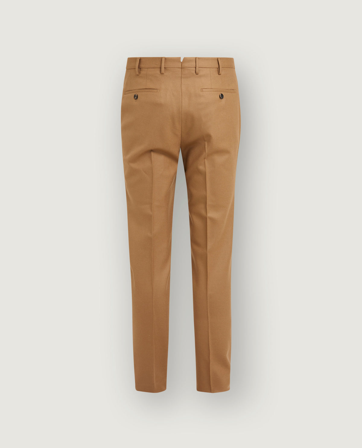 Geplooide Wol Cashmere Pantalon - Lichtbruin