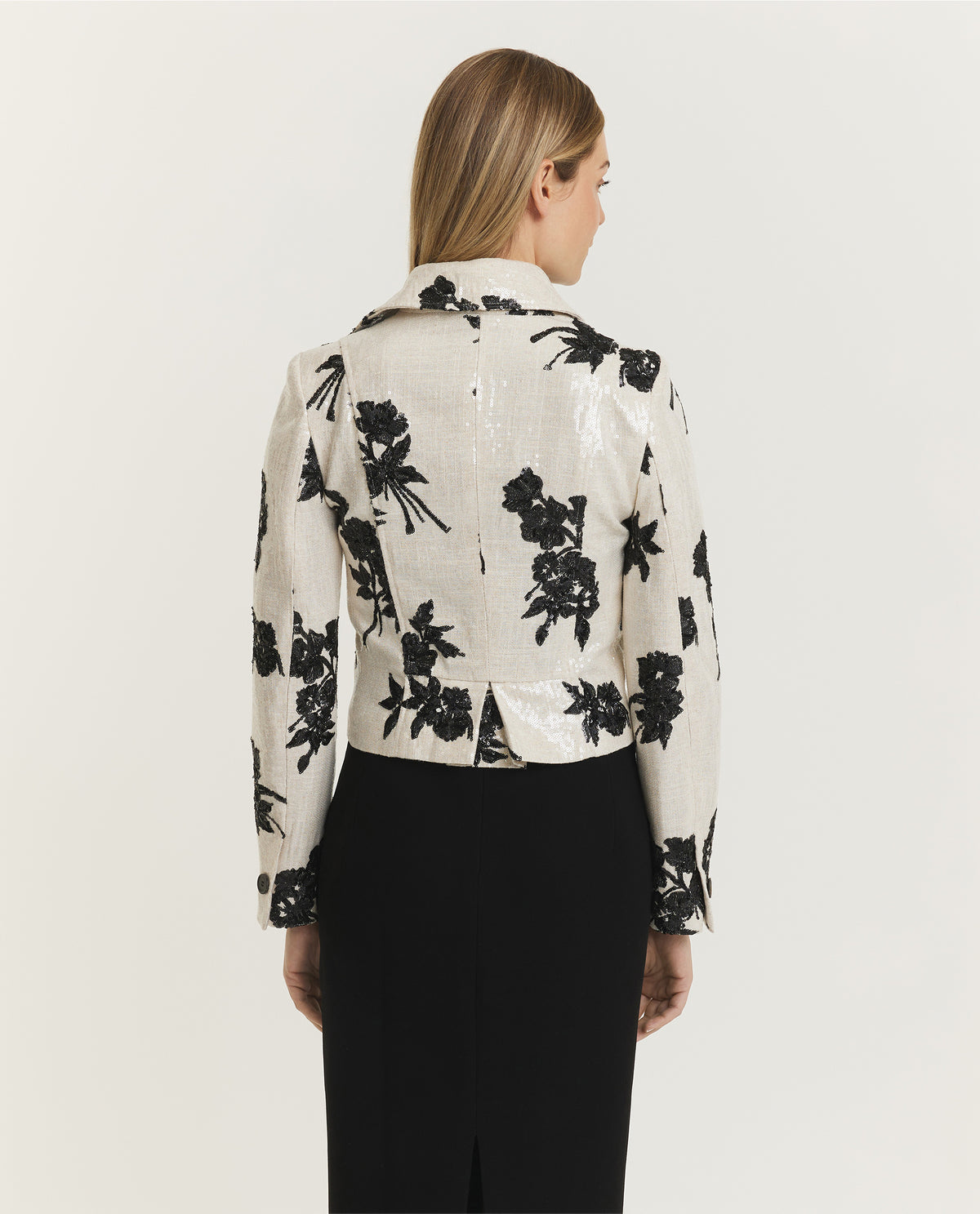 Sequin double breasted blazer